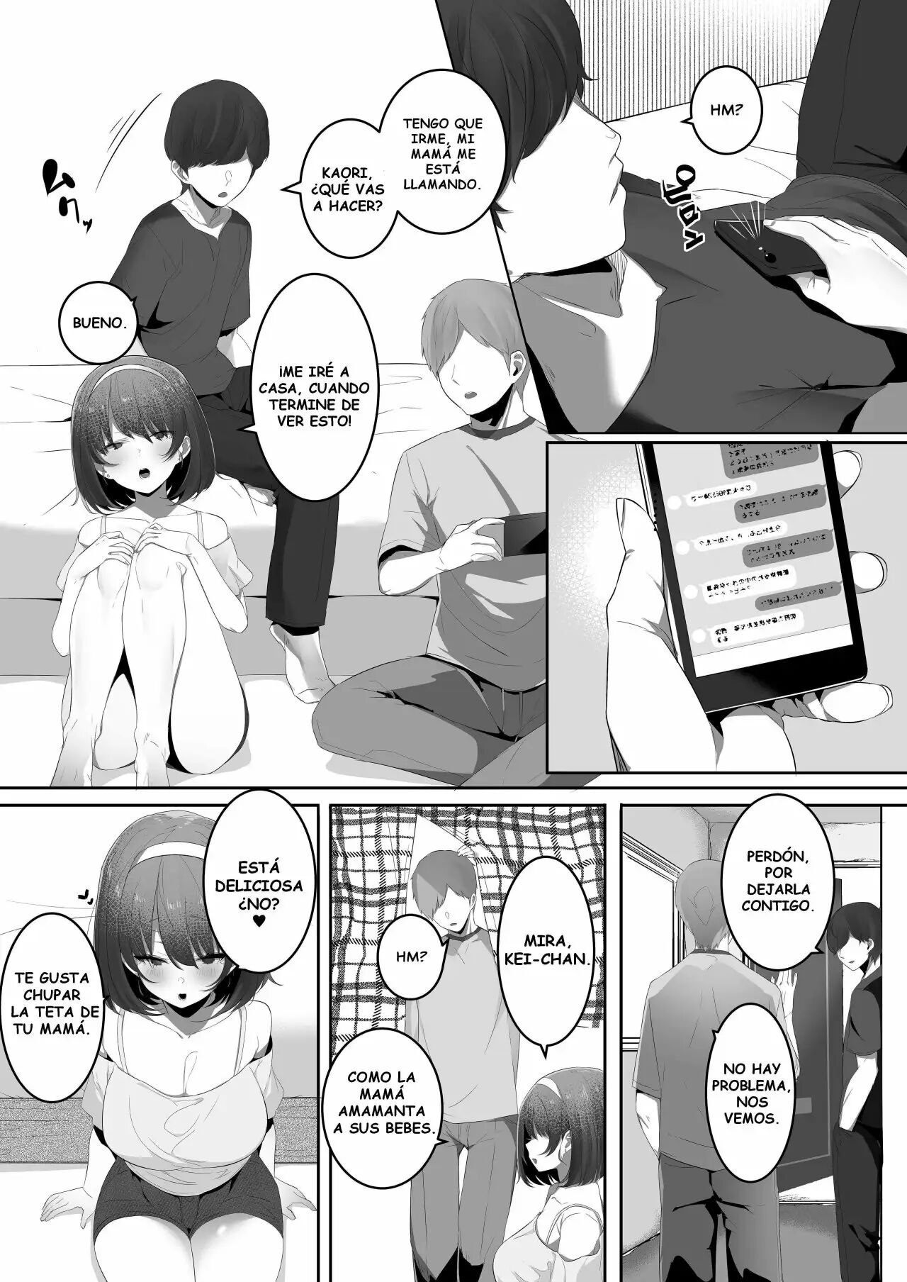 [Ofuton de Suyaa (Mitsudoue)] Kareshi Mochi no Kyonyuu Osananajimi o NTR Nakadashi Suru Hon [Spanish] [H-Doujin Translations] image number 4