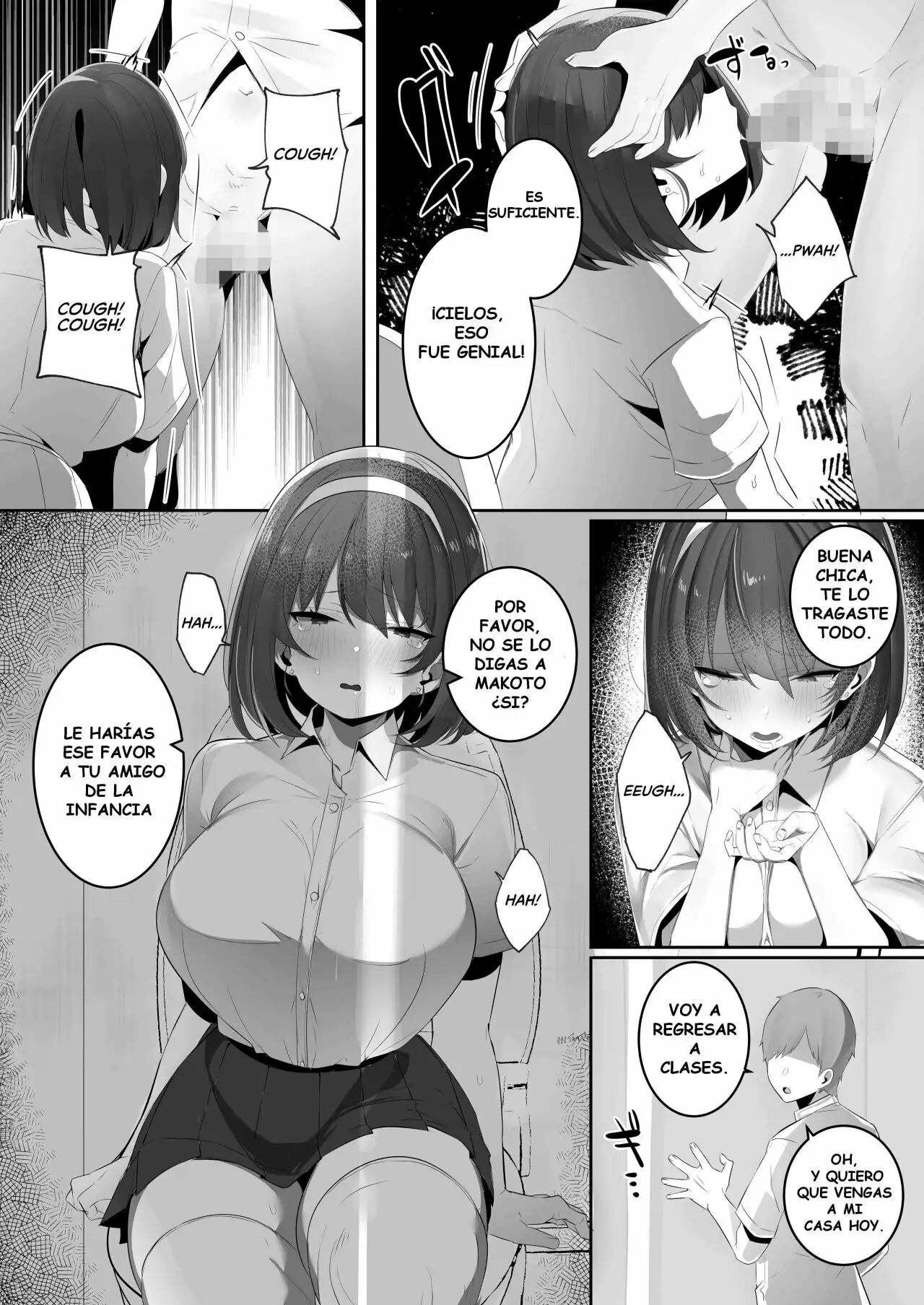 [Ofuton de Suyaa (Mitsudoue)] Kareshi Mochi no Kyonyuu Osananajimi o NTR Nakadashi Suru Hon [Spanish] [H-Doujin Translations] image number 19