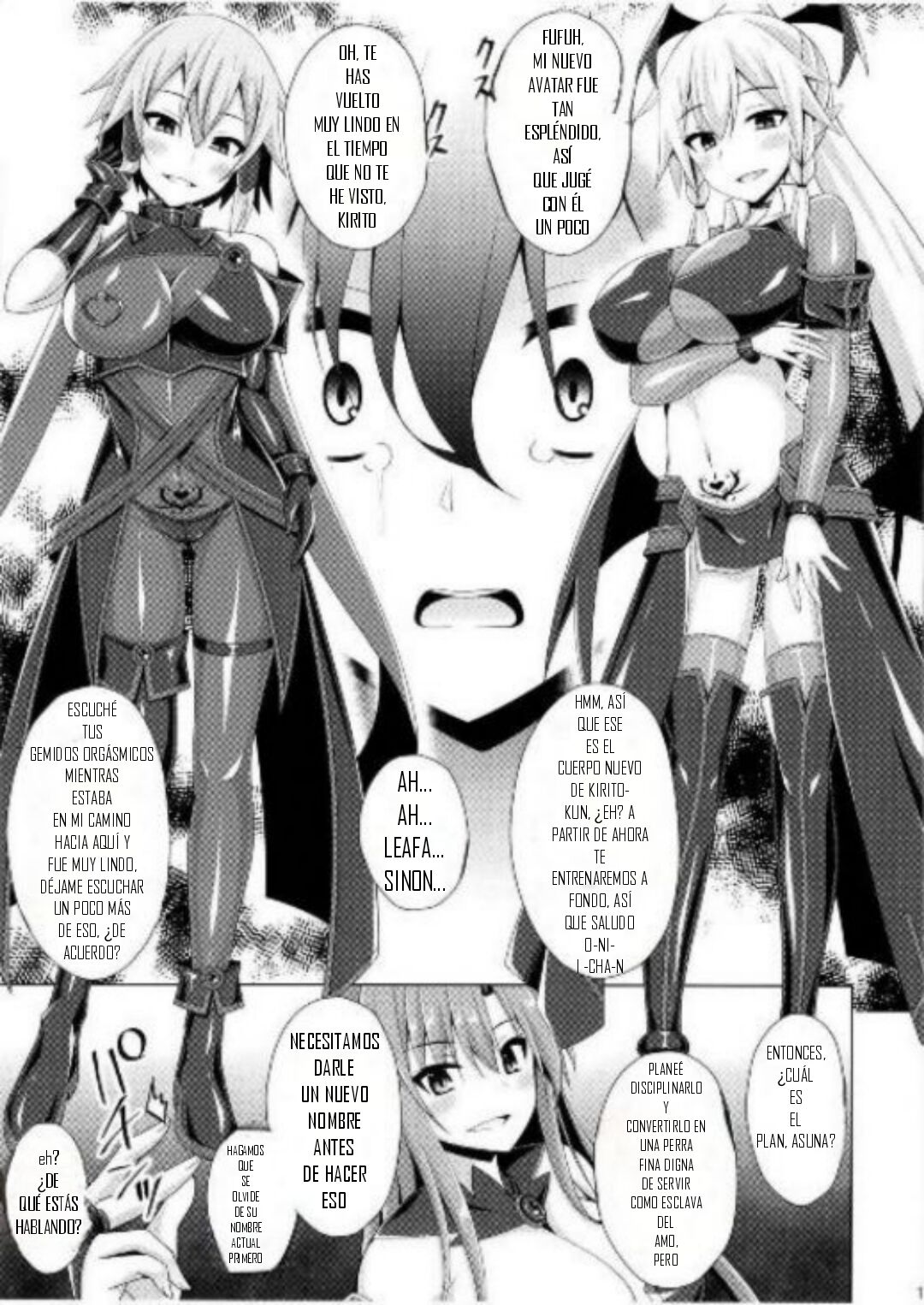 [Imitation Moon (Narumi Yuu)] Kuro no Kenshito Yobareta Ore wa mou nai... (Sword Art Online) [Spanish] [Digital] 画像番号 10