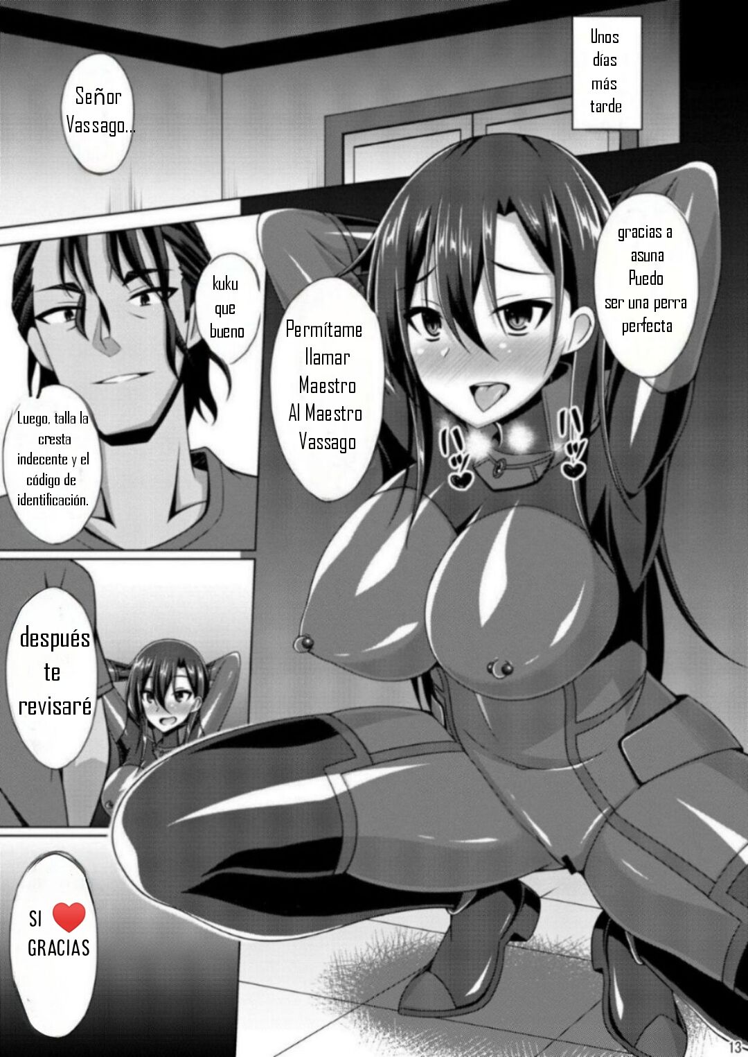 (C102) [Imitation Moon (Narumi Yuu)] Kuro no Kenshito Yobareta Ore wa mou nai... IFEND (Sword Art Online) [Spanish] Bildnummer 12