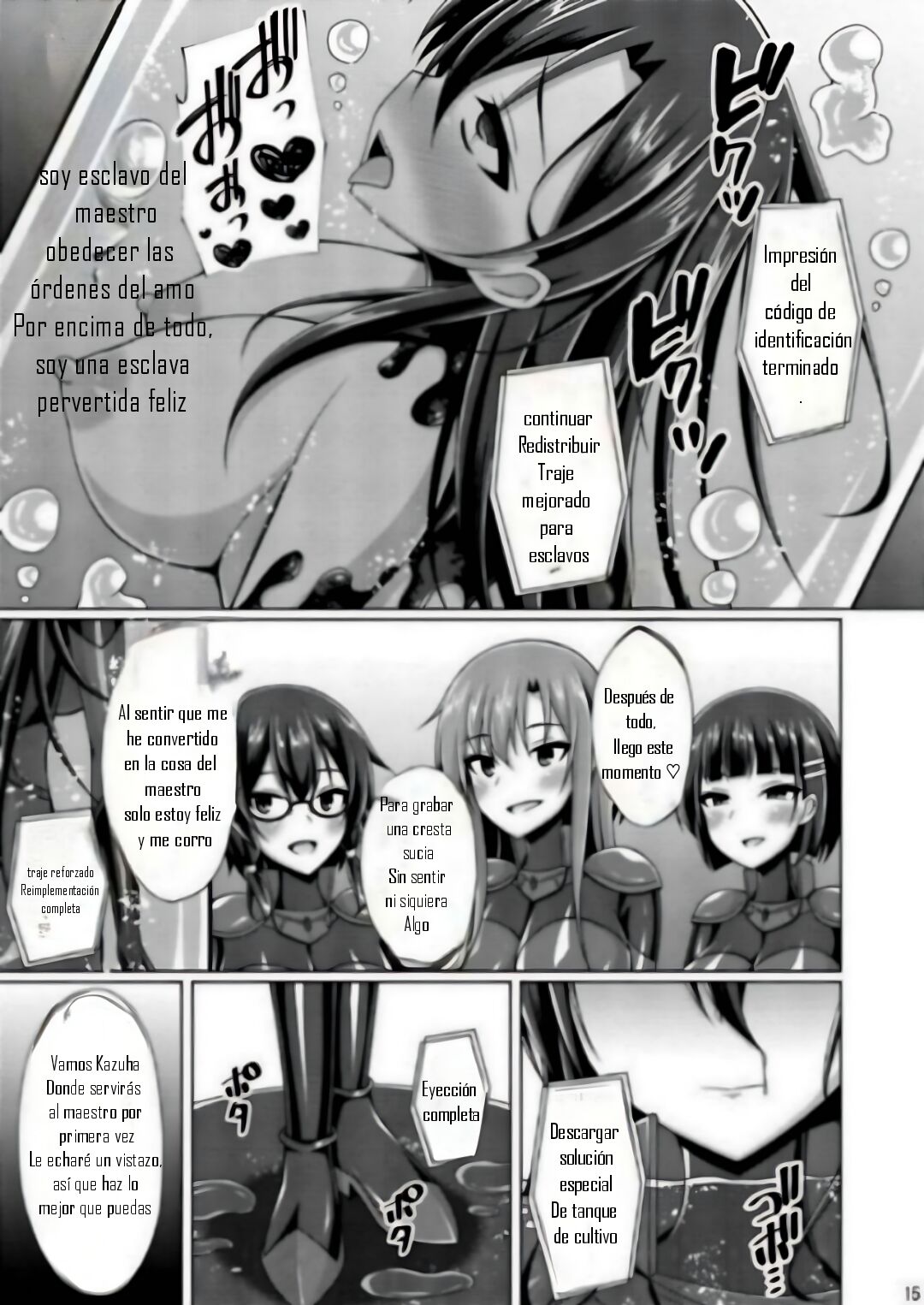 (C102) [Imitation Moon (Narumi Yuu)] Kuro no Kenshito Yobareta Ore wa mou nai... IFEND (Sword Art Online) [Spanish] Bildnummer 14