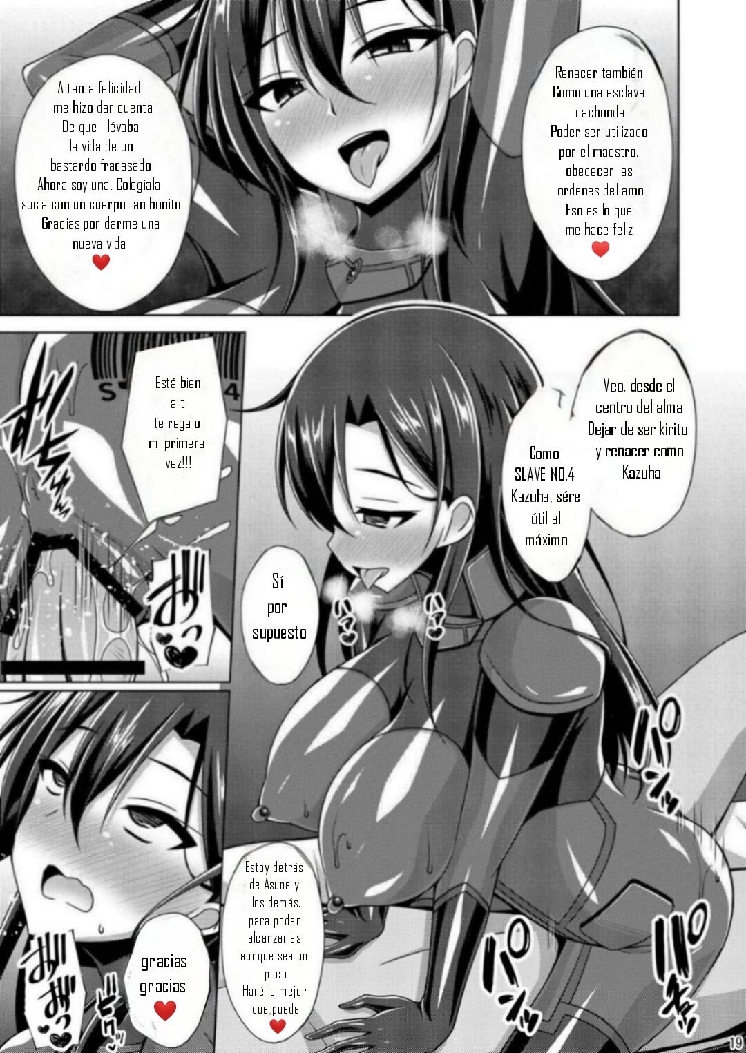 (C102) [Imitation Moon (Narumi Yuu)] Kuro no Kenshito Yobareta Ore wa mou nai... IFEND (Sword Art Online) [Spanish] Bildnummer 18