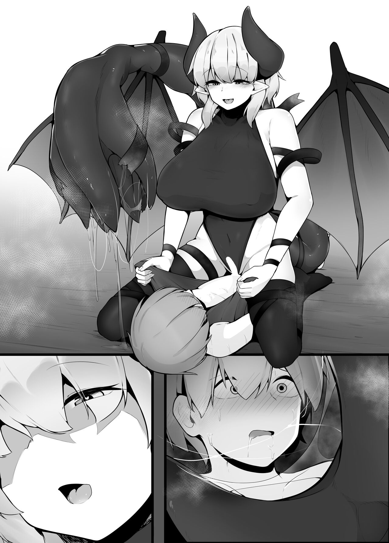 [Koyumean (Kazakami Sudare)] Kakedashi Yuusha ga Onee-san Succubus no Milk Server ni Naru Hanashi [Digital] image number 27