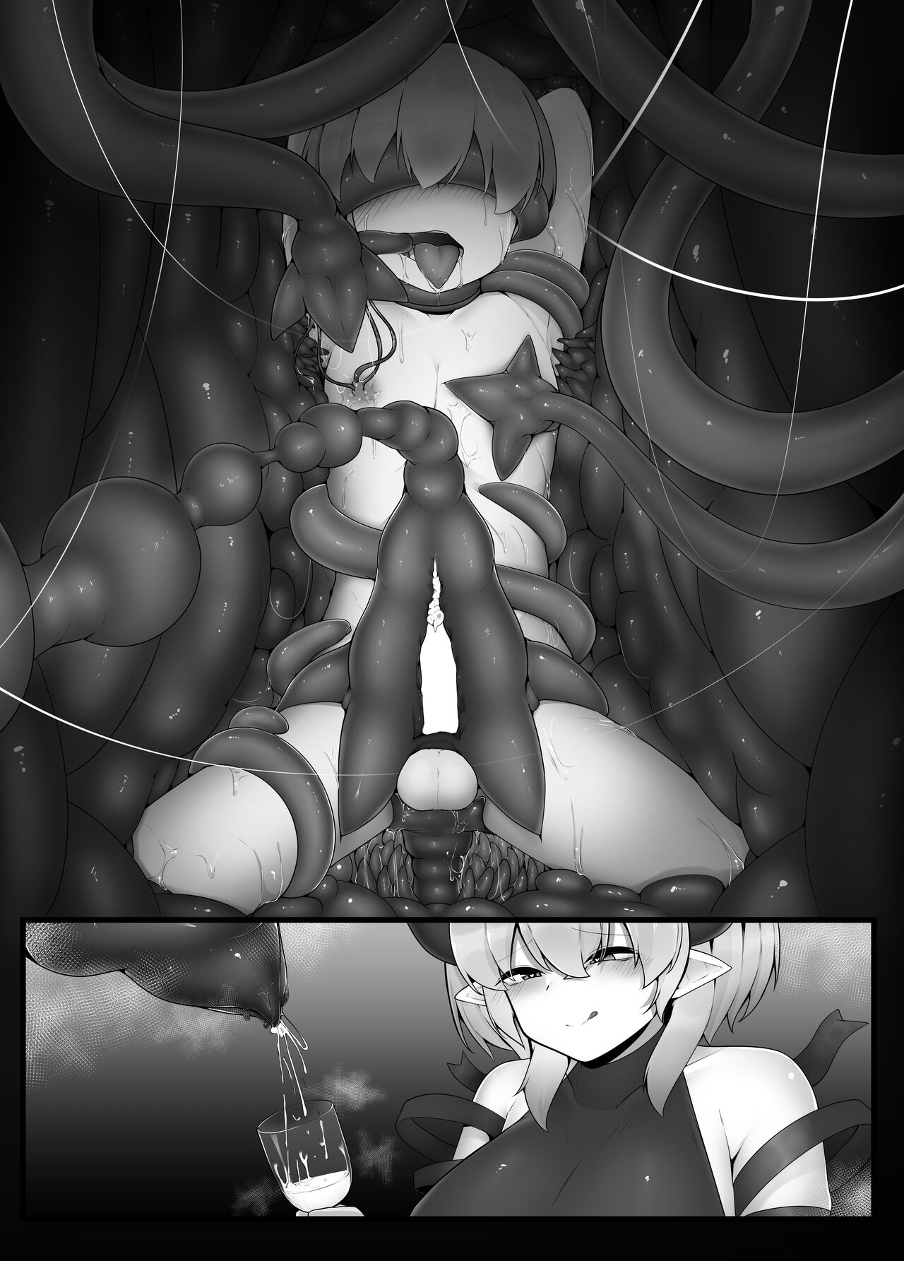 [Koyumean (Kazakami Sudare)] Kakedashi Yuusha ga Onee-san Succubus no Milk Server ni Naru Hanashi [Digital] image number 38