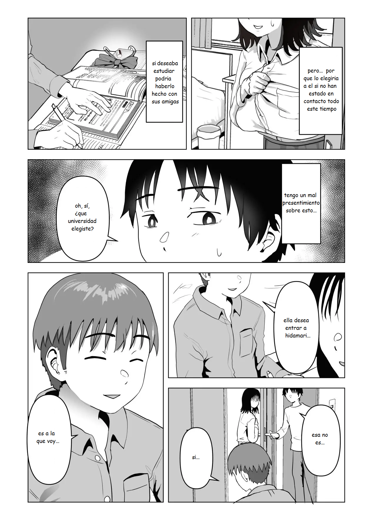 [Mochichimaru] Ore no Kyonyuu Osananajimi ga Aniki to Saikin Ayashii | Mi amiga de la infancia de grandes pechos y mi hermano se han estado conportado raro ultimamente [Spanish] [MoeohUp] image number 17