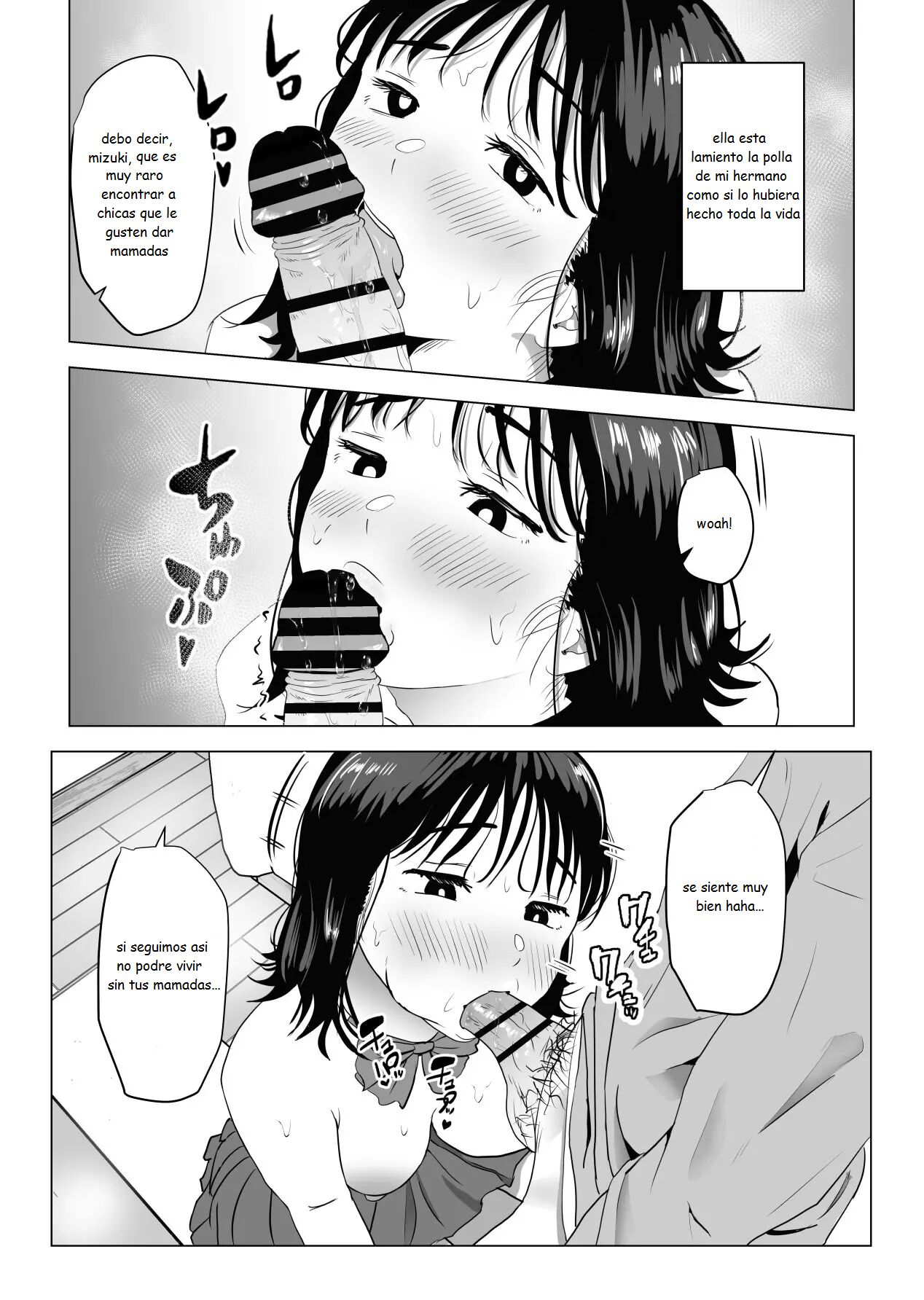 [Mochichimaru] Ore no Kyonyuu Osananajimi ga Aniki to Saikin Ayashii | Mi amiga de la infancia de grandes pechos y mi hermano se han estado conportado raro ultimamente [Spanish] [MoeohUp] image number 45