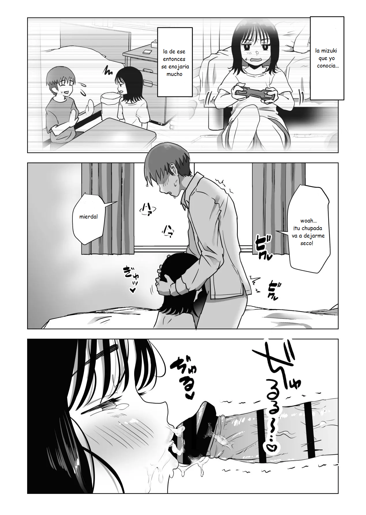 [Mochichimaru] Ore no Kyonyuu Osananajimi ga Aniki to Saikin Ayashii | Mi amiga de la infancia de grandes pechos y mi hermano se han estado conportado raro ultimamente [Spanish] [MoeohUp] image number 49