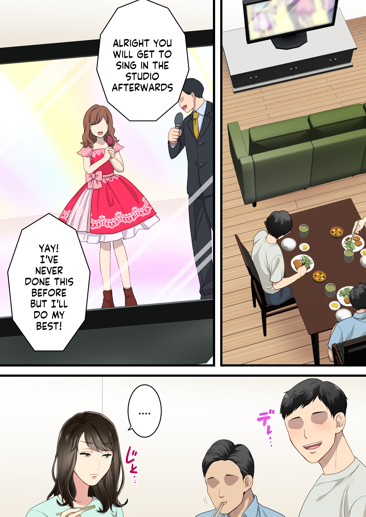 [Yuriko Club] Naka no Warukatta Haha to Musuko ga Amaama Couple ni Naru made | Arguing mother and son who became a loving couple [English] [innyinny] image number 44