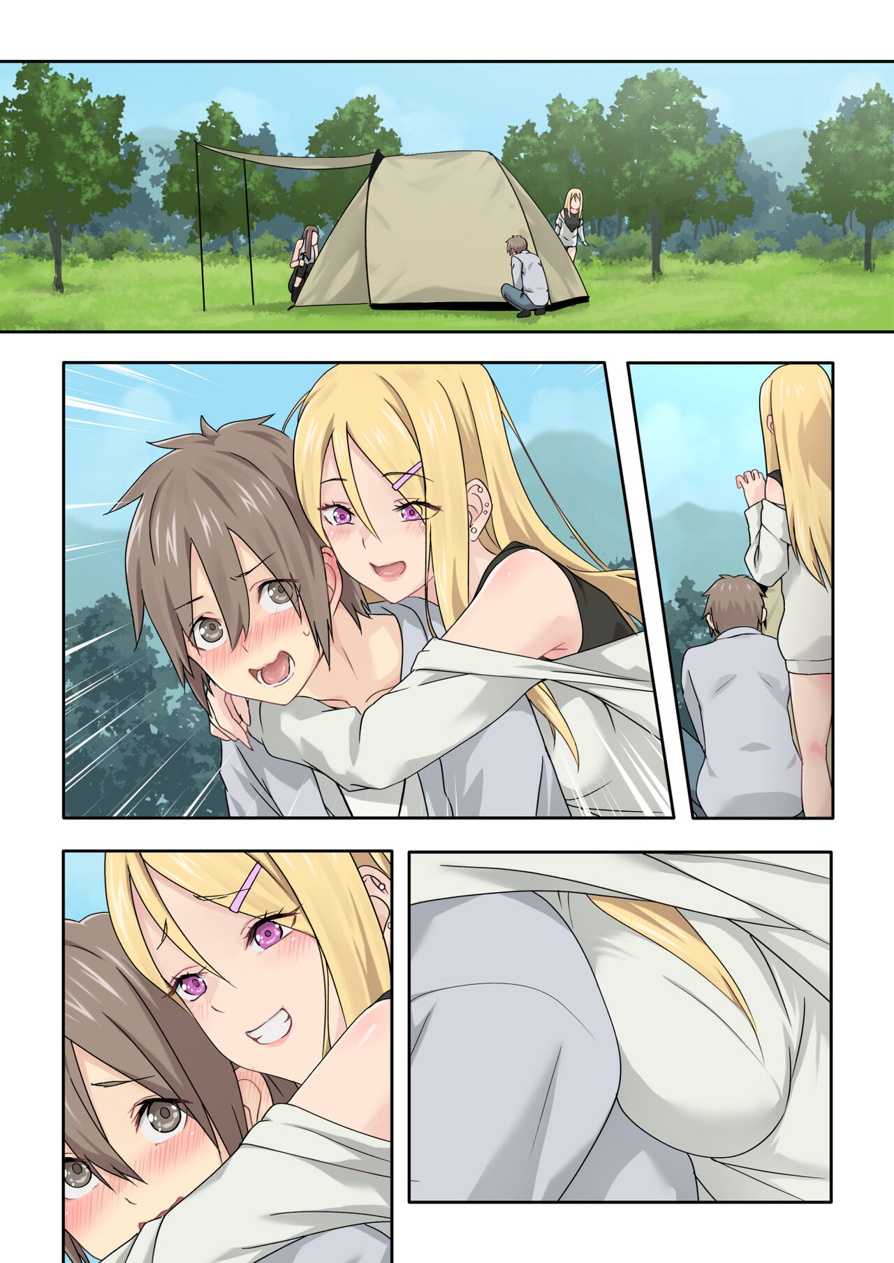 [TJ_studio (Toji)] Gal Camp ~Circle o Tsukuttara Onnanoko Bakari Atsumatte Kita Hanashi~ [Chinese] 画像番号 68