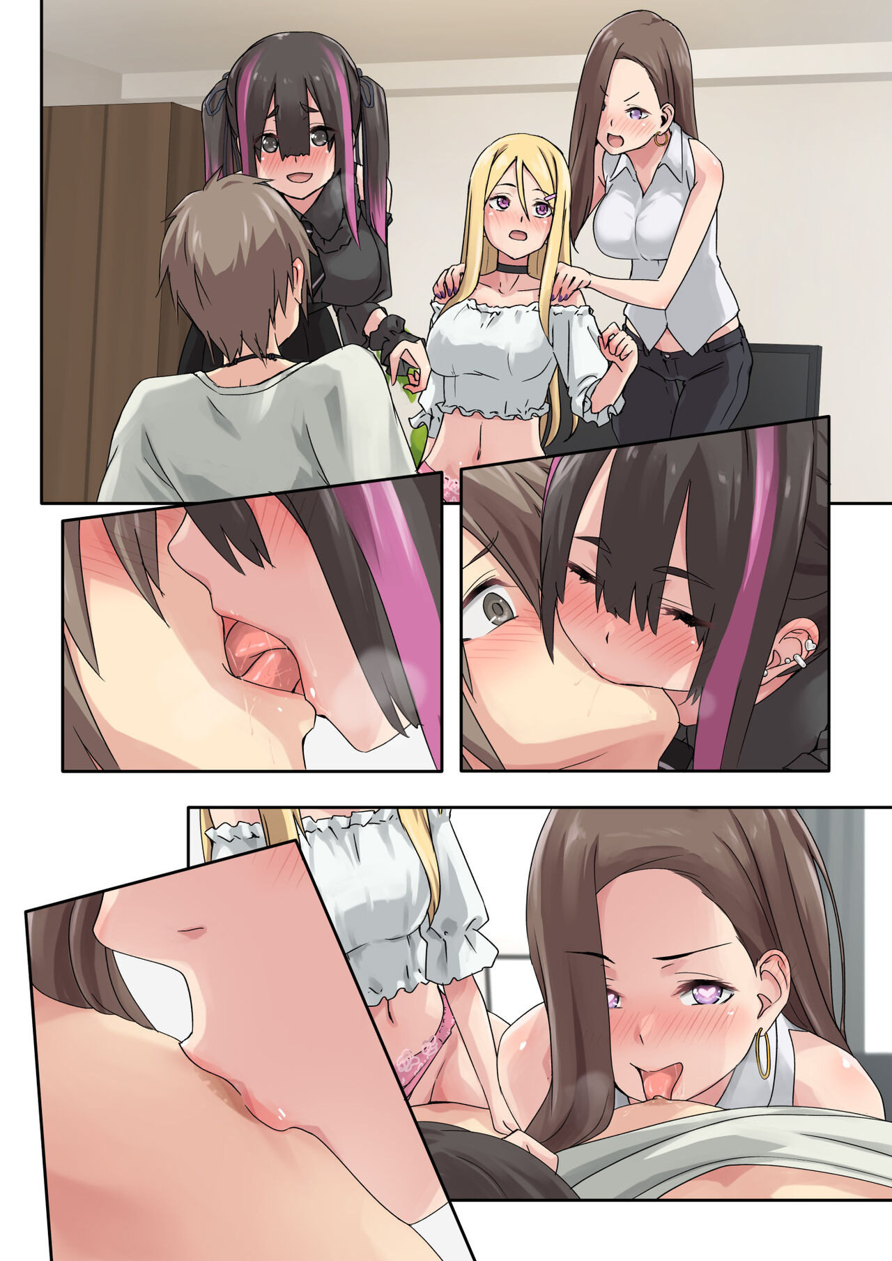 [TJ_studio (Toji)] Gal Camp ~Circle o Tsukuttara Onnanoko Bakari Atsumatte Kita Hanashi~ [Chinese] 画像番号 85