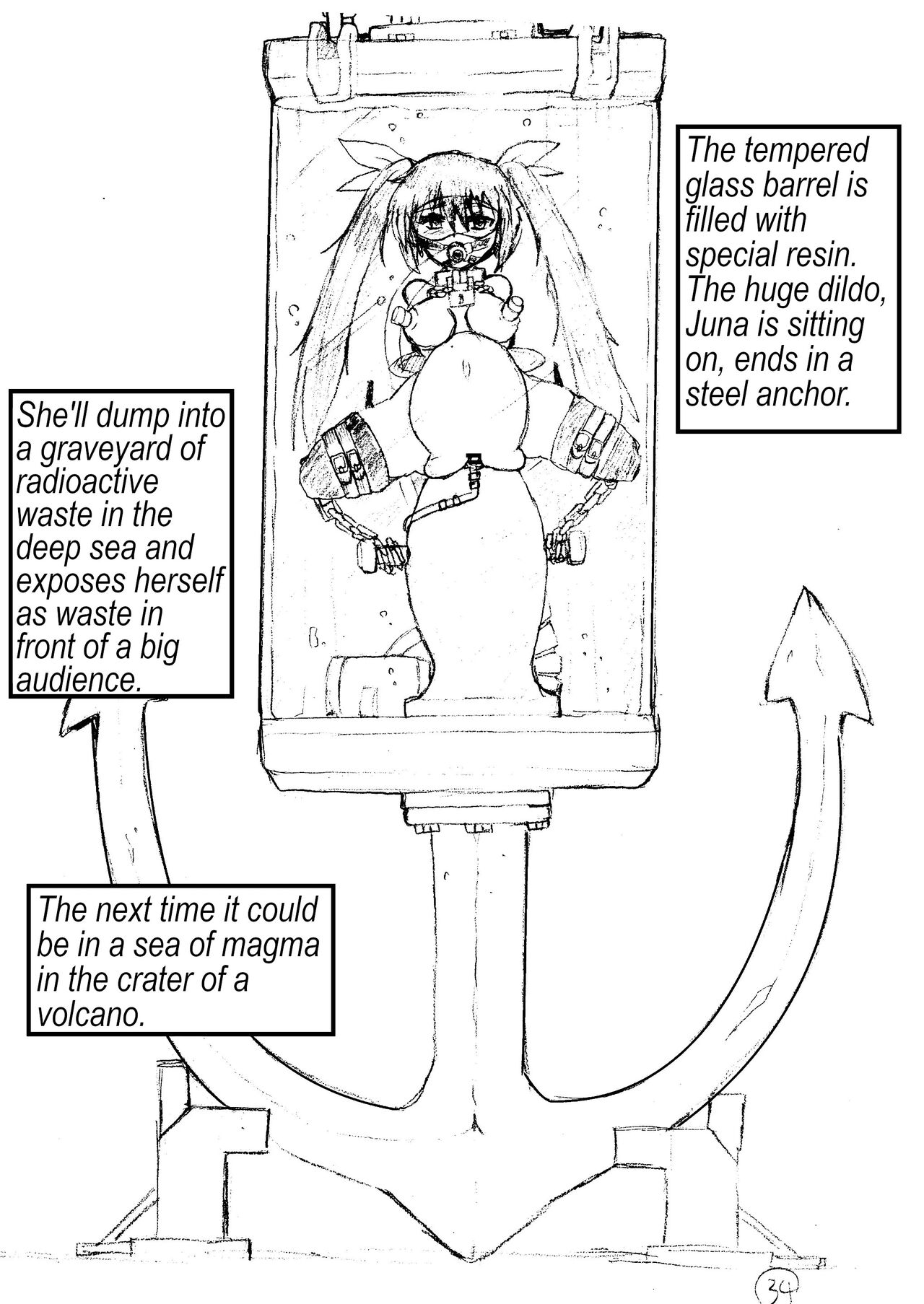 [Hiyashi Chuuka Owarimashita (Zuru)] Kanzen Kousoku Dasshutsu Magic de Shinkai 10,000m Kara Seikan Dekiru no ka⁉ | Escape Queen Juna - Can she survive a depth of 10,000 yards? [English] [Digital] imagen número 37