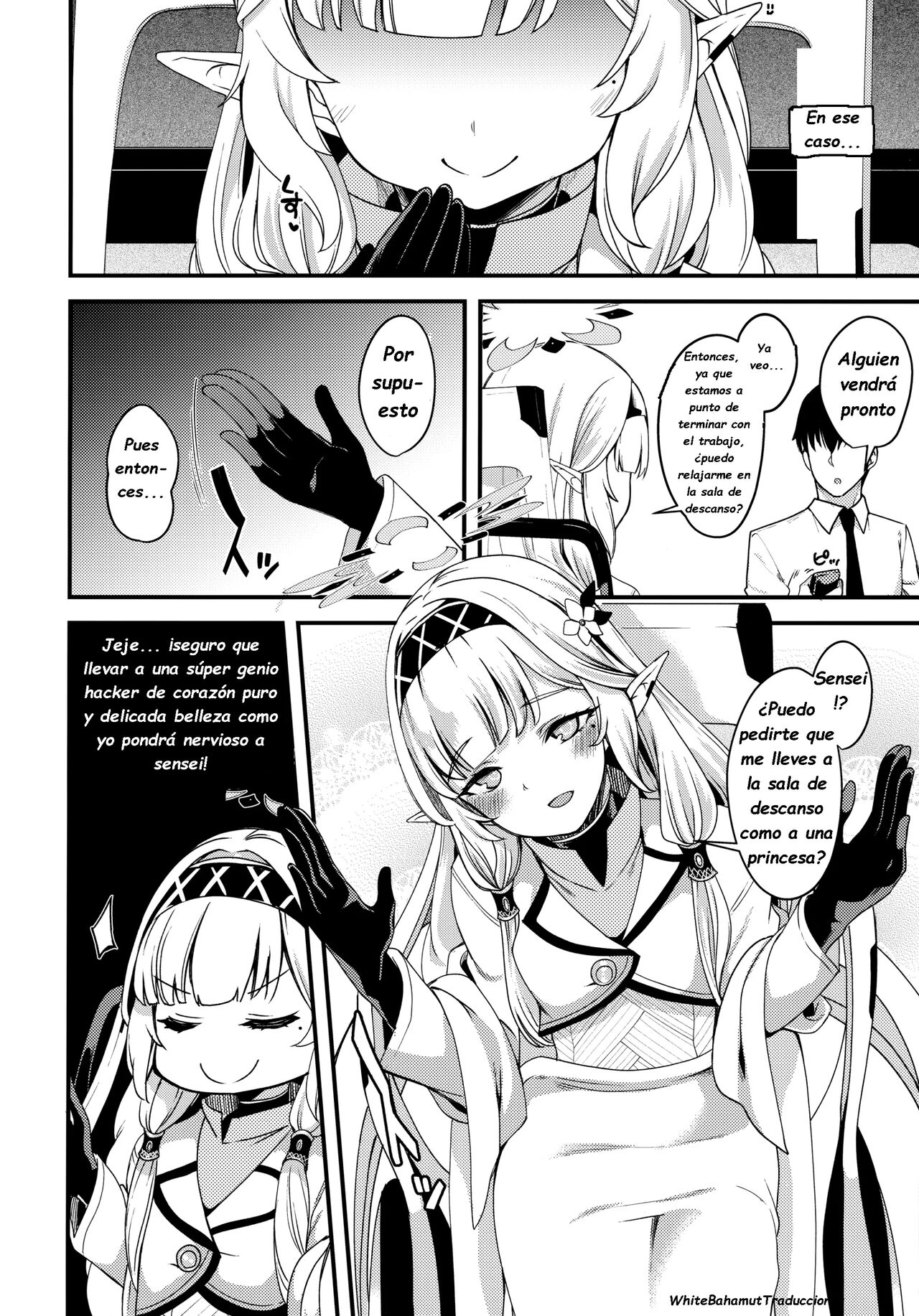 (Sensei no Archive 6) [Ryuukakusan Nodoame (Gokubuto Mayuge)] Aru Hi no Chou Tensai Ecchi Kei Byoujaku Bishoujo Hacker | Un supergenio de la belleza lasciva y delicada (Blue Archive) [Spanish] [White Bahamut Traducciones] Bildnummer 3