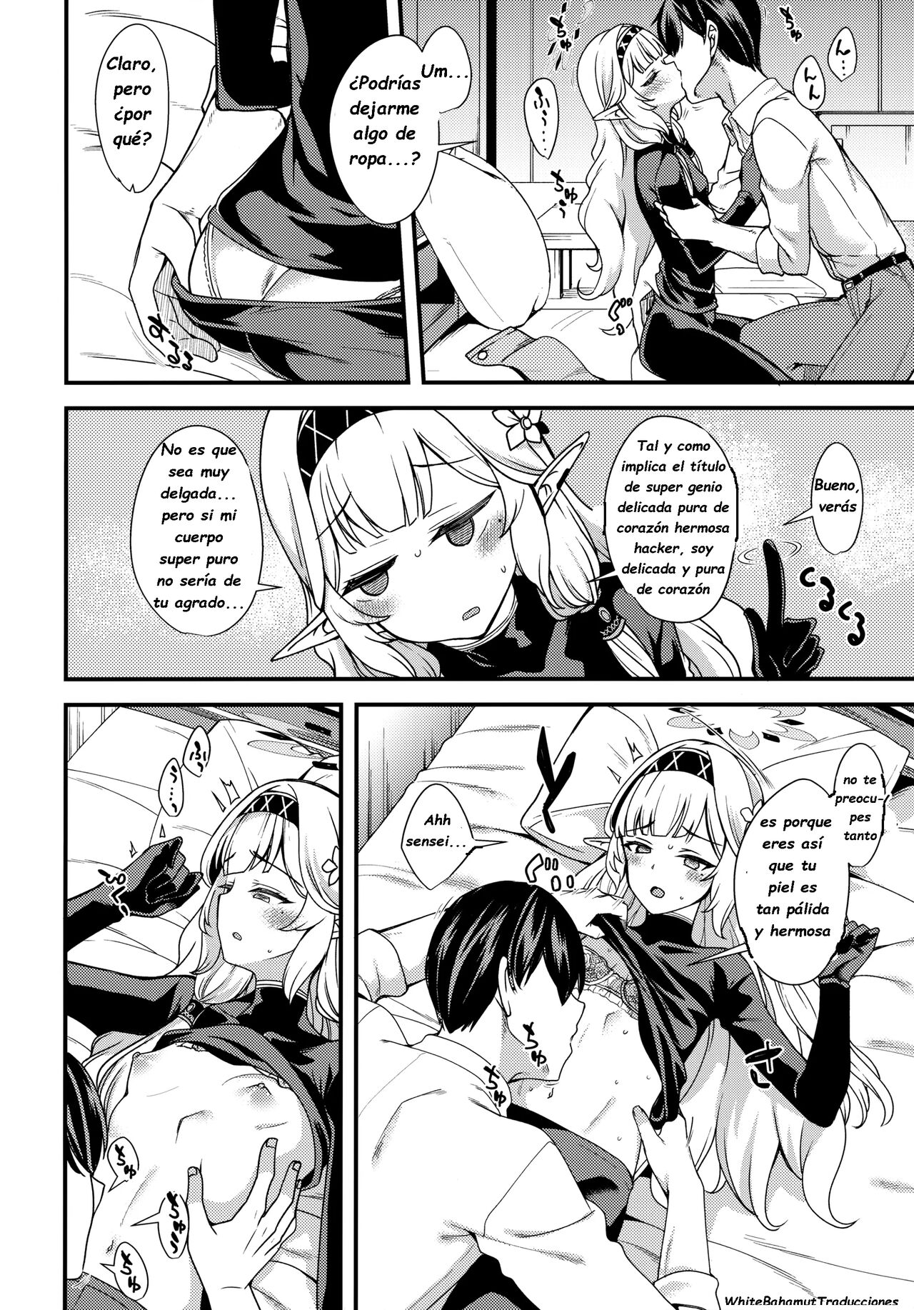 (Sensei no Archive 6) [Ryuukakusan Nodoame (Gokubuto Mayuge)] Aru Hi no Chou Tensai Ecchi Kei Byoujaku Bishoujo Hacker | Un supergenio de la belleza lasciva y delicada (Blue Archive) [Spanish] [White Bahamut Traducciones] Bildnummer 7