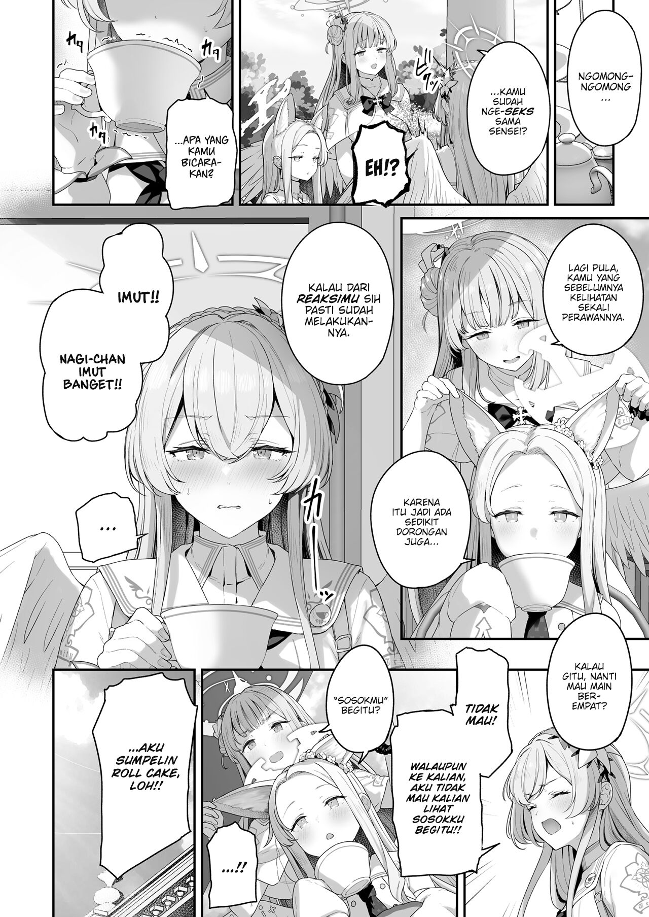 [Horumon Curry (Tobimura)] Watashitachi no Tea Party ga Sukebe na Hazu Arimasen!! (Blue Archive) [Indonesian] [CrotPedia] [Digital] image number 28