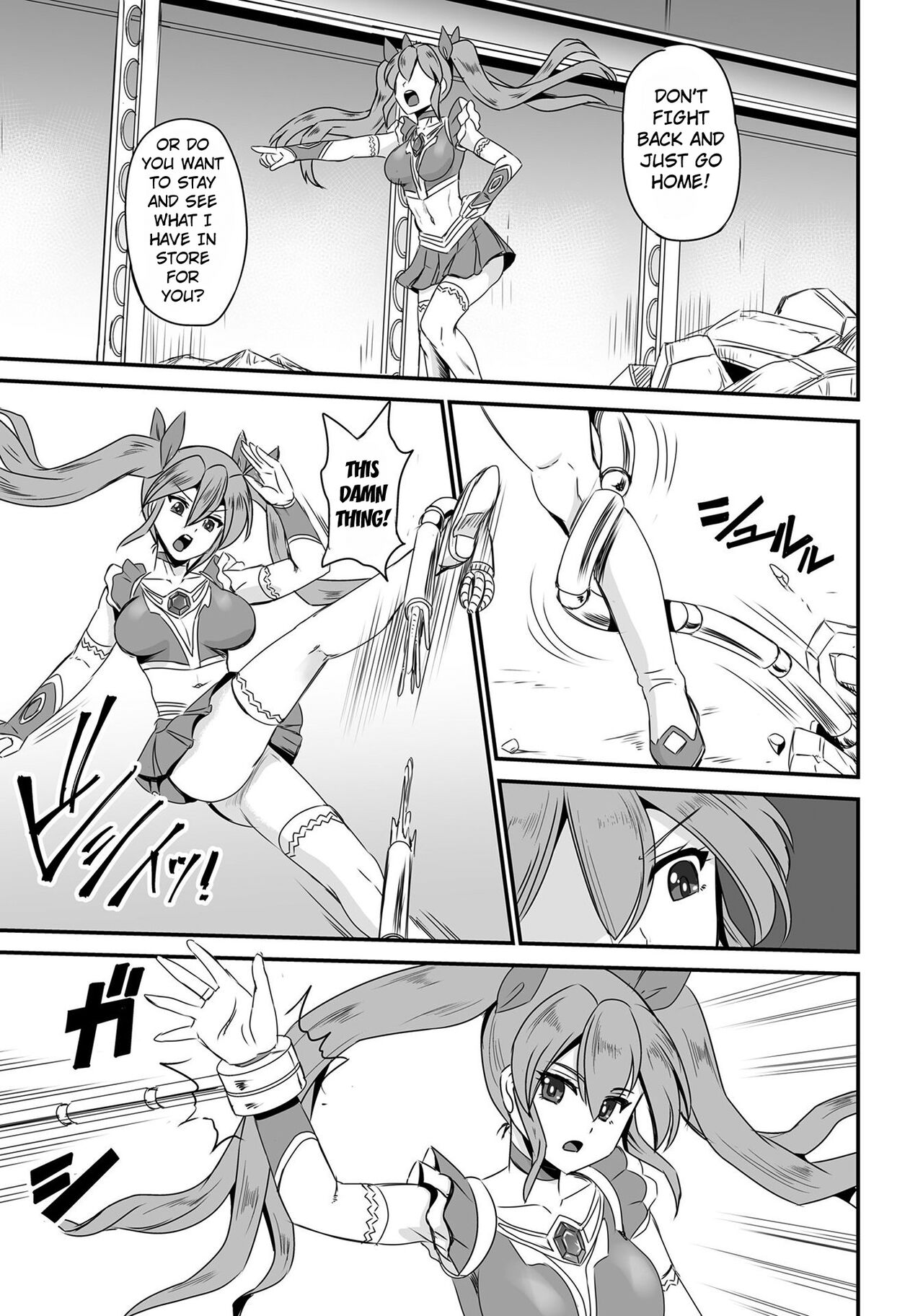 [Kanno Takashi ] Angel Break (Henshin Bishoujo Dai Pinch, Akuochi Zecchou Anthology Comic 3) [English] [Kuraudo] image number 3