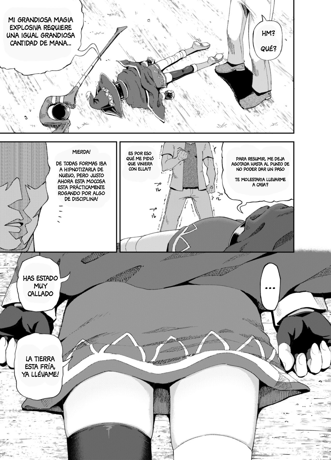 [Tonkotsu Fuumi (Poncocchan)] Bakuretsu Musume o Kanojo ni Shitara Yaru Koto nante Kimatteru! 2 (Kono Subarashii Sekai ni Syukufuku o!) [Spanis] [AnythinGscan] [Digital] 画像番号 6