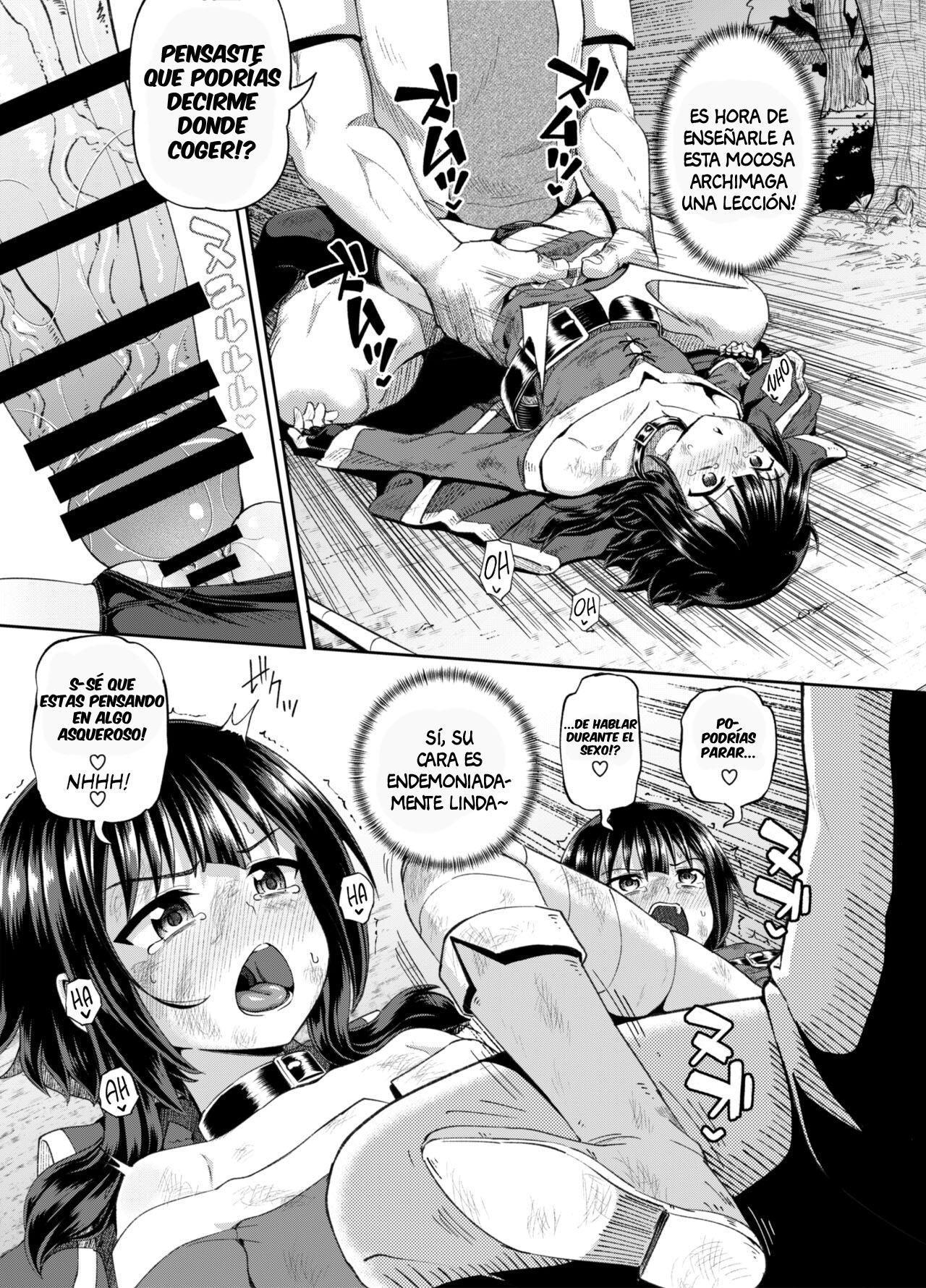 [Tonkotsu Fuumi (Poncocchan)] Bakuretsu Musume o Kanojo ni Shitara Yaru Koto nante Kimatteru! 2 (Kono Subarashii Sekai ni Syukufuku o!) [Spanis] [AnythinGscan] [Digital] 画像番号 10