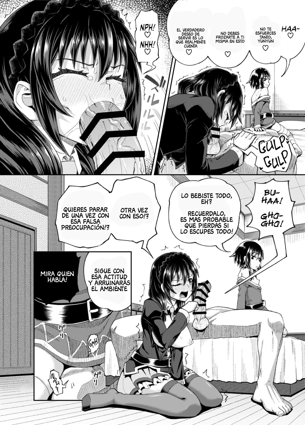 [Tonkotsu Fuumi (Poncocchan)] Bakuretsu Musume o Kanojo ni Shitara Yaru Koto nante Kimatteru! 2 (Kono Subarashii Sekai ni Syukufuku o!) [Spanis] [AnythinGscan] [Digital] 画像番号 27