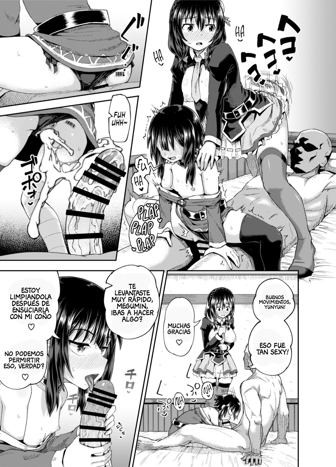 [Tonkotsu Fuumi (Poncocchan)] Bakuretsu Musume o Kanojo ni Shitara Yaru Koto nante Kimatteru! 2 (Kono Subarashii Sekai ni Syukufuku o!) [Spanis] [AnythinGscan] [Digital] 画像番号 36