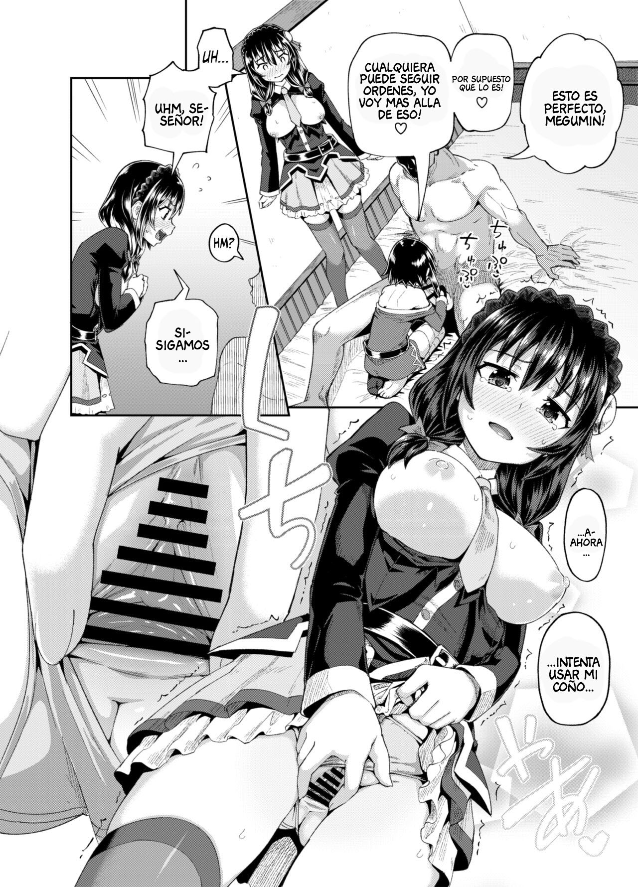 [Tonkotsu Fuumi (Poncocchan)] Bakuretsu Musume o Kanojo ni Shitara Yaru Koto nante Kimatteru! 2 (Kono Subarashii Sekai ni Syukufuku o!) [Spanis] [AnythinGscan] [Digital] 画像番号 37