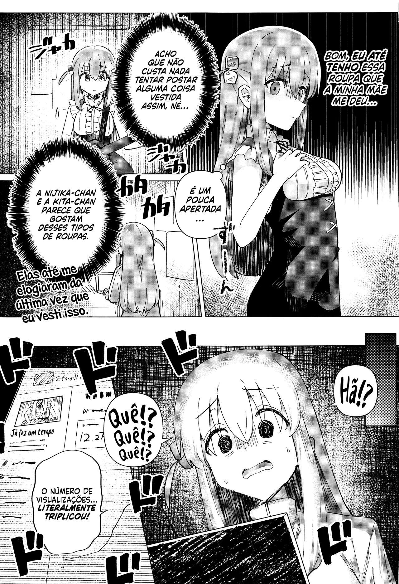 (C101) [Yakitori Teishoku (Toriyaro)] Shounin Yokkyuu | Fome de Likes (Bocchi the Rock!) [Portuguese-BR] [Canavial] image number 6