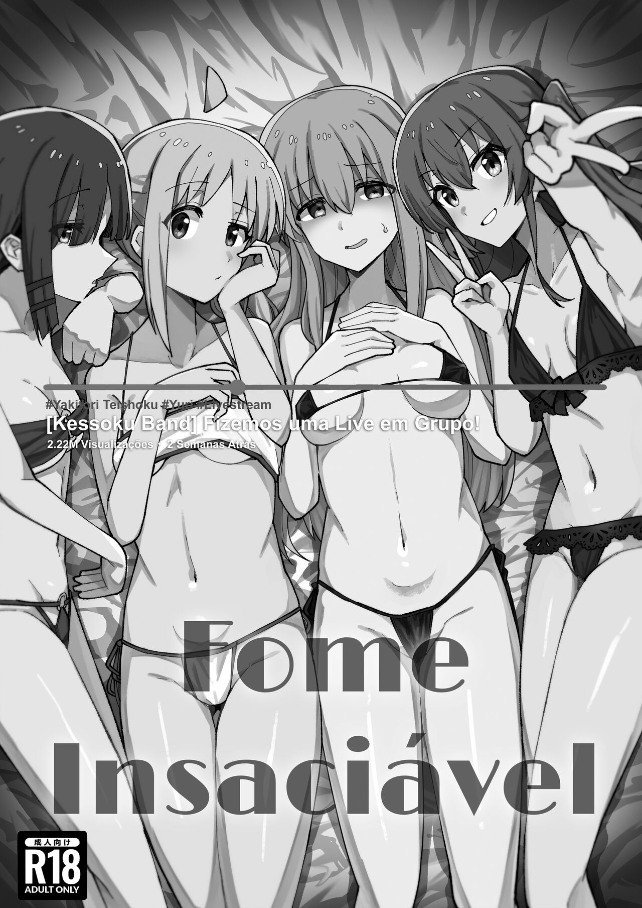 (Bocchi the Only!) [Yakitori Teishoku (Toriyaro)] Yokkyuu Fuman | Fome Insaciável (Bocchi the Rock!) [Portuguese-BR] [Canavial] 画像番号 2