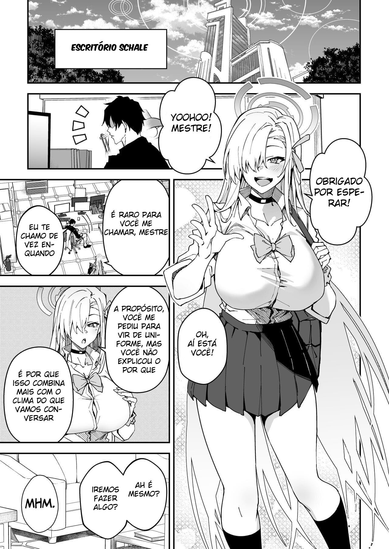 [Syunichi Kansuu (Syunichi)] Seito to Nakayoku Nareru Tatta Hitotsu no Houhou (Blue Archive) [Portuguese-BR] [Mundo Hentai] [Digital] image number 4