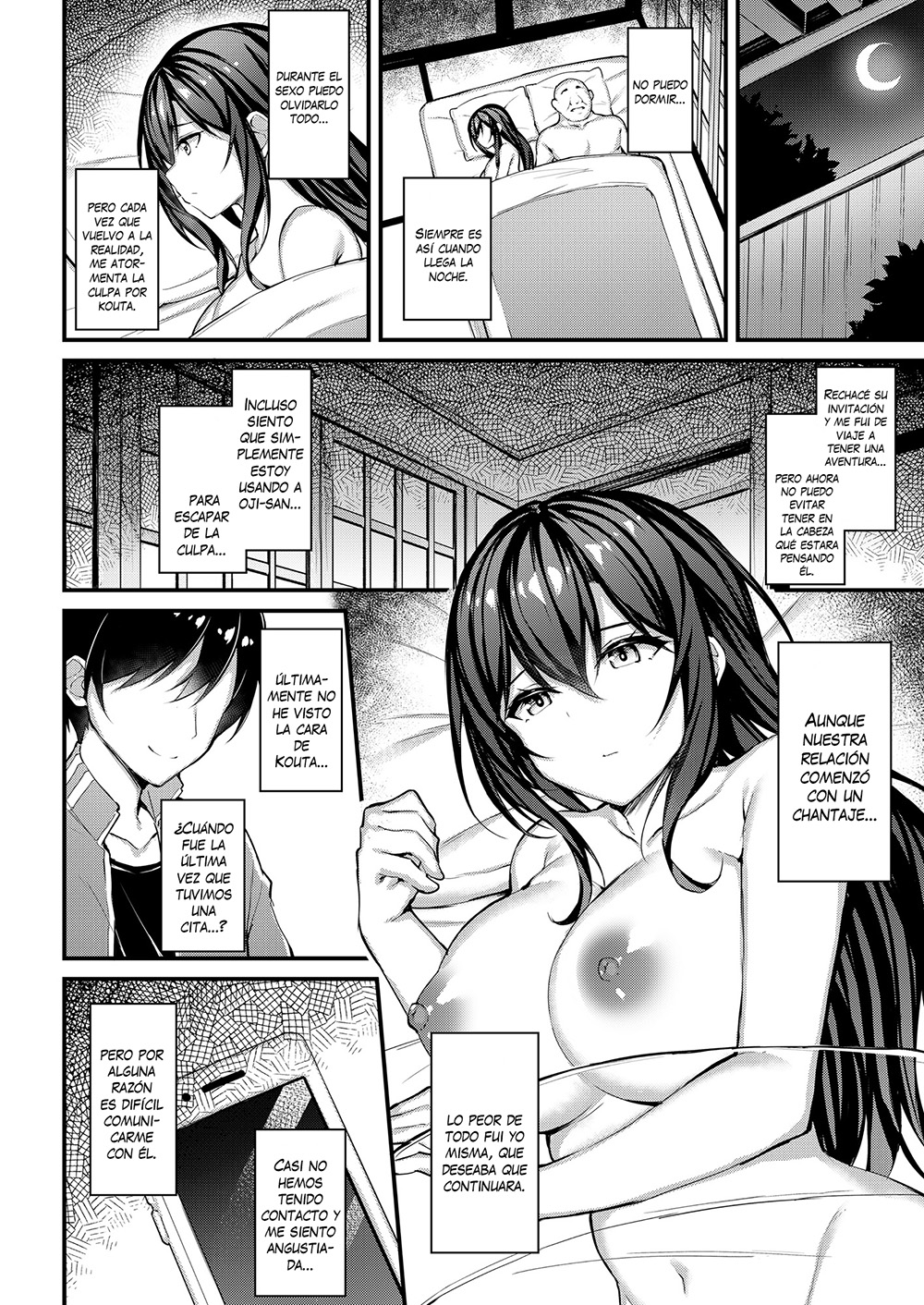 [Mofurentei (Xe)] Kanojo ga Separate o Matou Riyuu -Watashi no Oji-san ni Sasageru Seishun Iro no Separate- [Spanish] [Digital] 画像番号 5