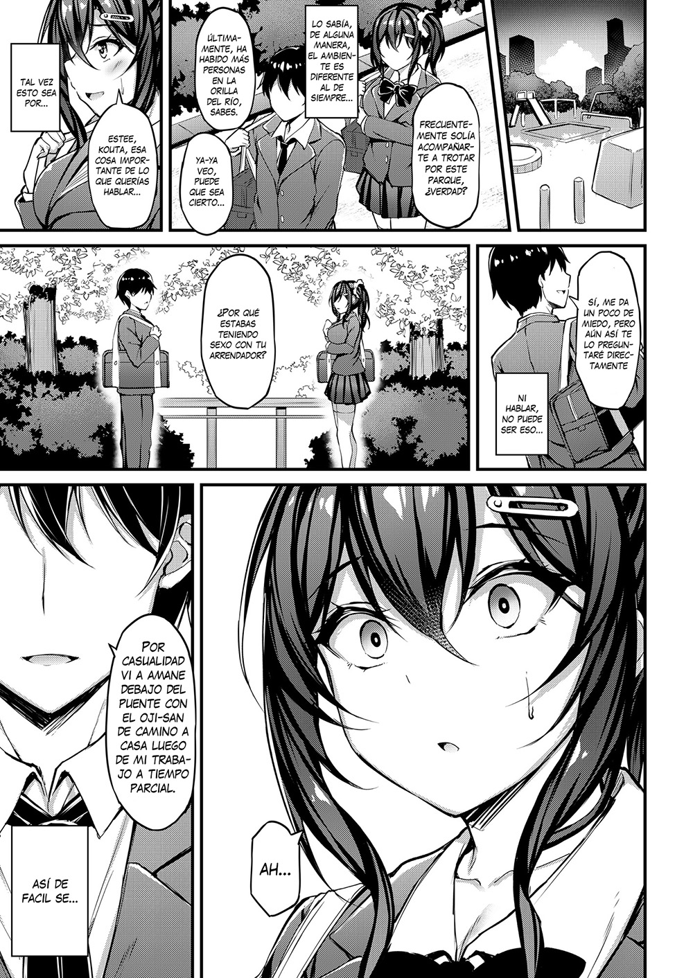 [Mofurentei (Xe)] Kanojo ga Separate o Matou Riyuu -Watashi no Oji-san ni Sasageru Seishun Iro no Separate- [Spanish] [Digital] 画像番号 8