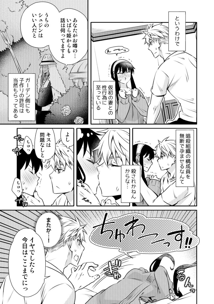 [Ichinichi Sanjou (Kamimiya)] Karisome Fuufu no Neya Nippou (SPY x FAMILY) image number 6