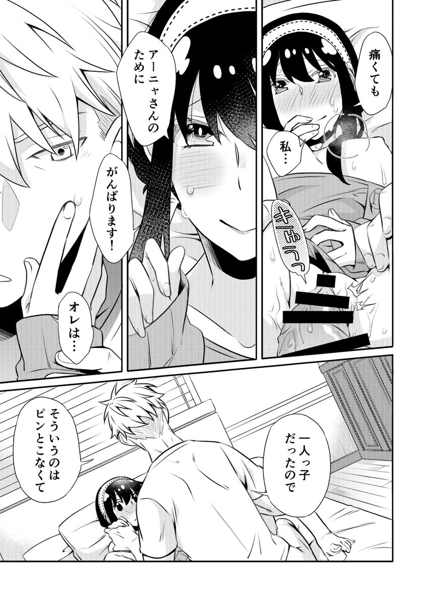 [Ichinichi Sanjou (Kamimiya)] Karisome Fuufu no Neya Nippou (SPY x FAMILY) image number 12