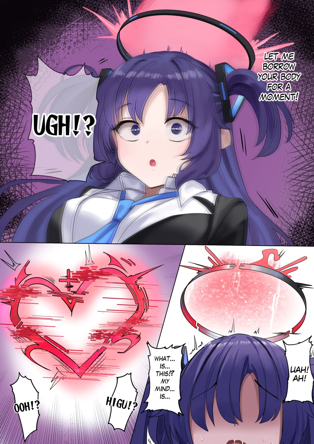 [dvdraw] ブルアカ ユウカヘイロー乗っ取り | Blue Archive Yuuka Possession (ブルーアーカイブ) [英語] image number 5