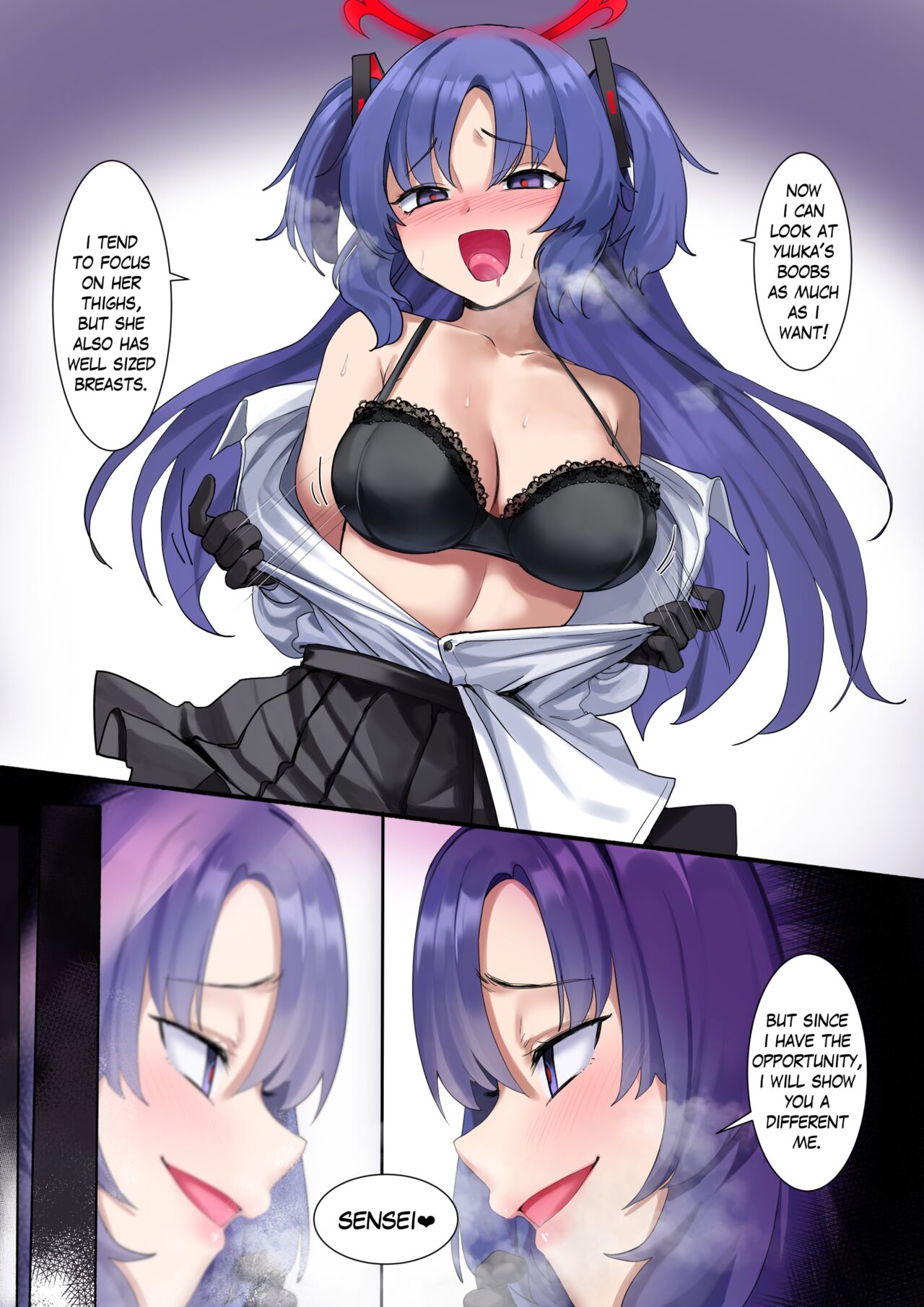 [dvdraw] ブルアカ ユウカヘイロー乗っ取り | Blue Archive Yuuka Possession (ブルーアーカイブ) [英語] image number 10