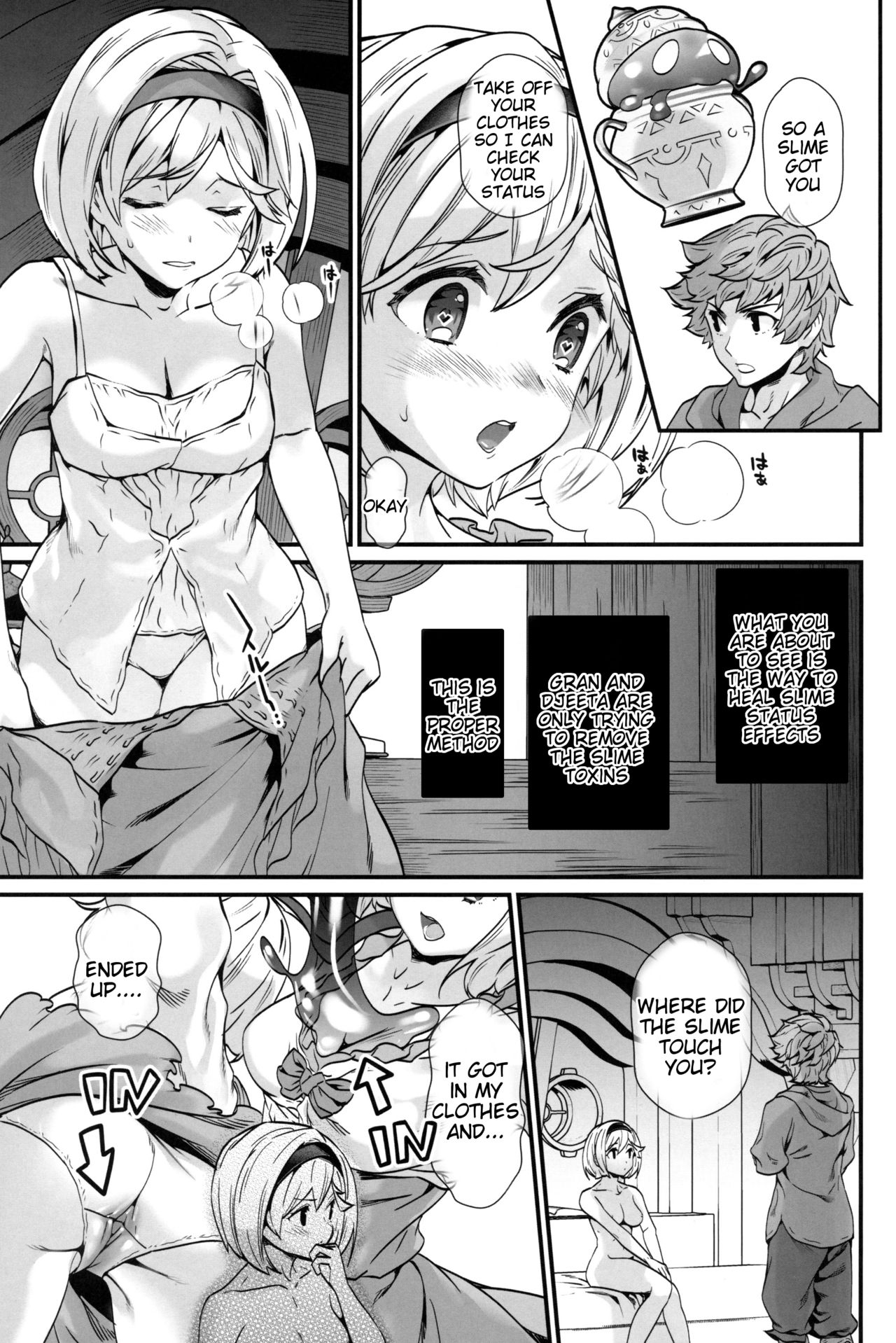 (C96) [Renai Mangaka (Naruse Hirofumi)] Slime no Tadashii Gedokuhou (Granblue Fantasy) [English] [Tigoris Translates] numero di immagine  4