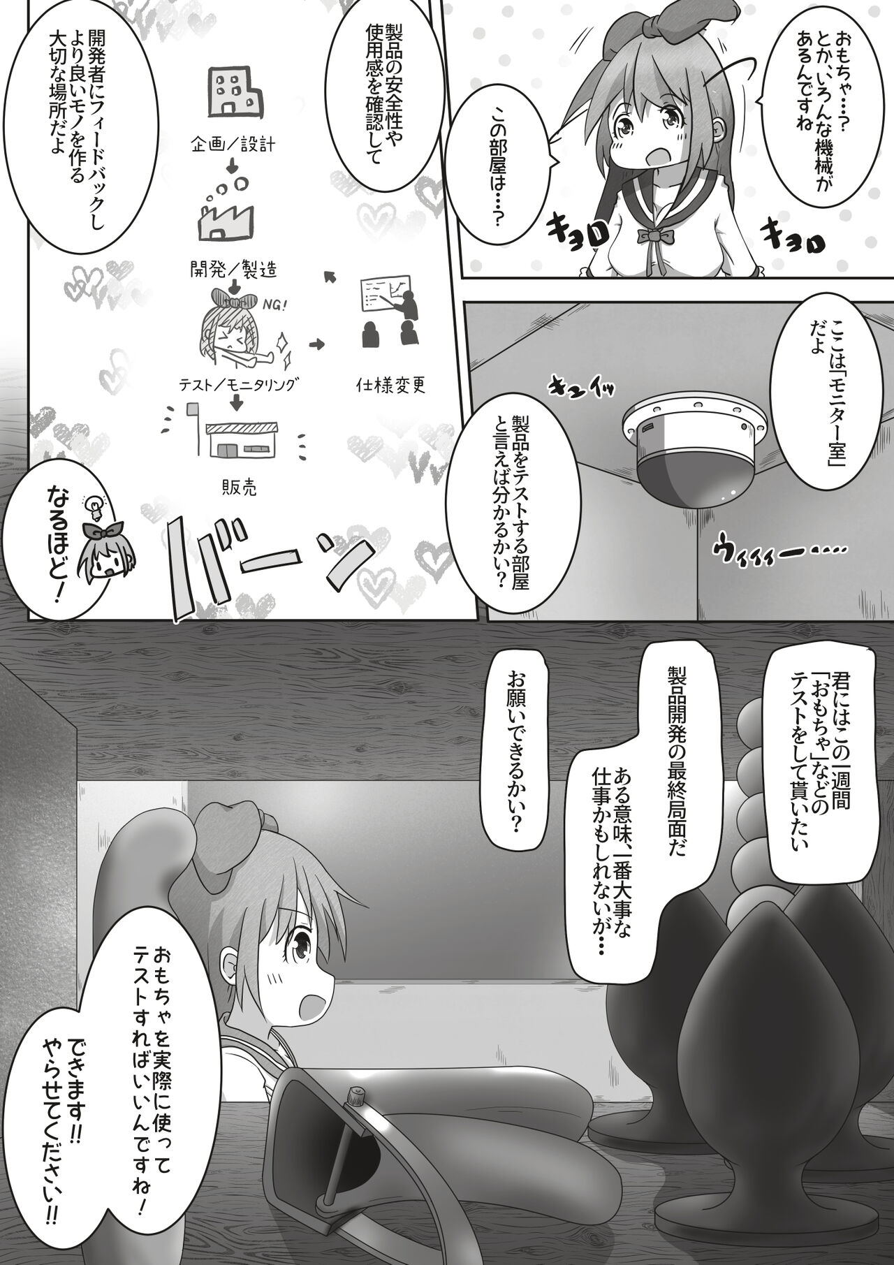 [えちえち大福]女の子が職場体験で大人の玩具会社に行ったら製品の実験体にされたお話 Bildnummer 4