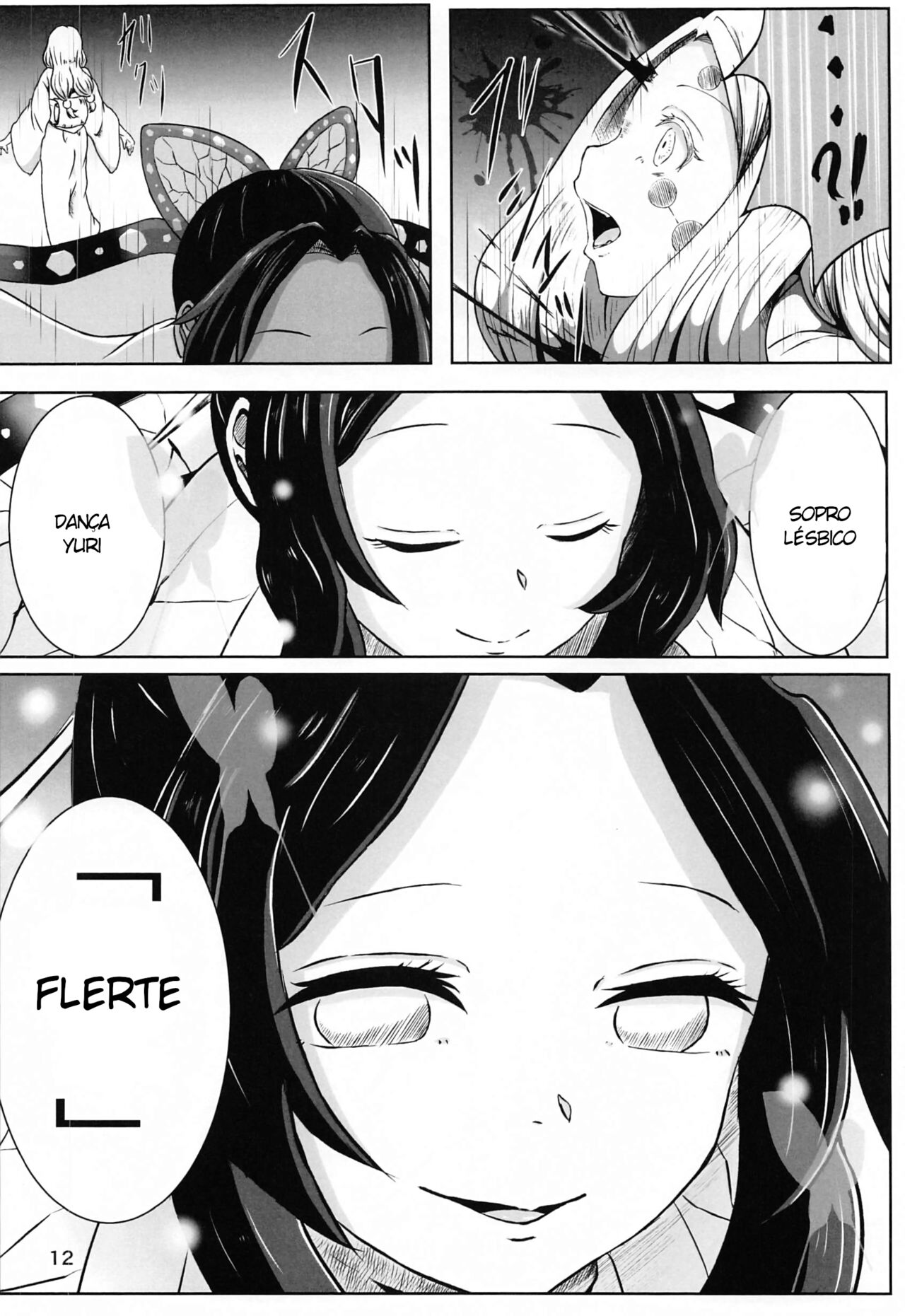 [Shironeko Nokiki] Les no Kokyuu | Lesbian Breathing (Kimetsu no Yaiba) [Português] image number 11