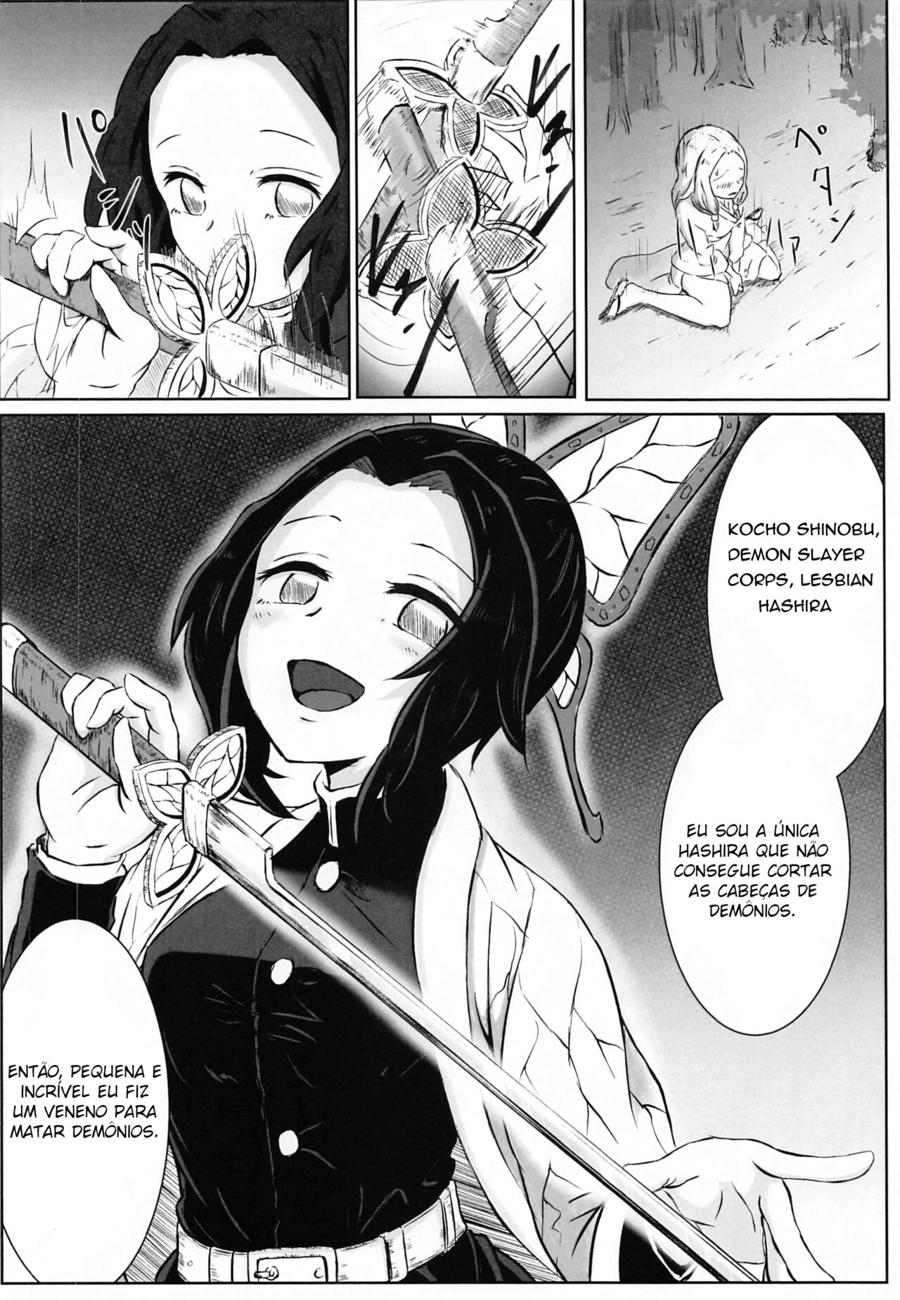 [Shironeko Nokiki] Les no Kokyuu | Lesbian Breathing (Kimetsu no Yaiba) [Português] image number 15