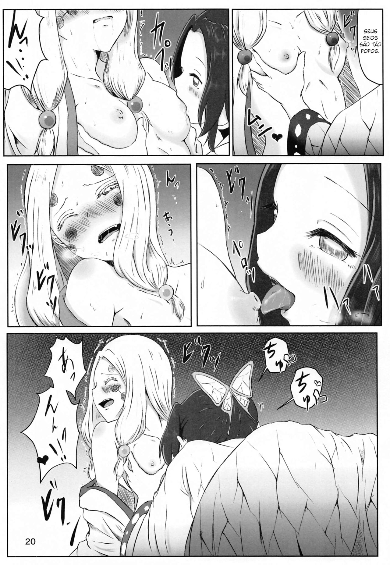 [Shironeko Nokiki] Les no Kokyuu | Lesbian Breathing (Kimetsu no Yaiba) [Português] image number 19