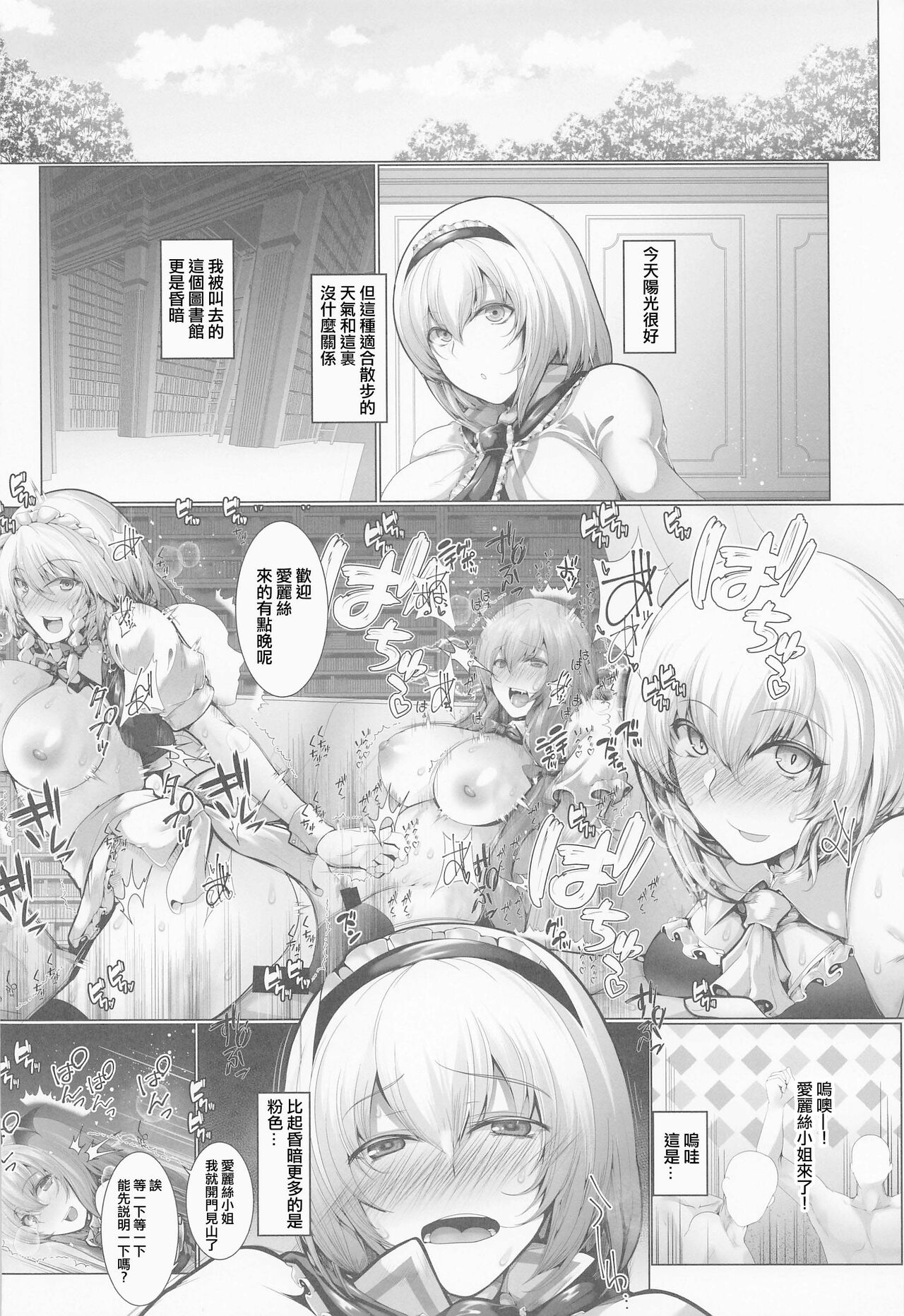 (C101) [CausCiant] Kankaku Kyouyuu Midare Daitoshokan - Sensory Sharing Library (Touhou Project) [Chinese] 画像番号 3