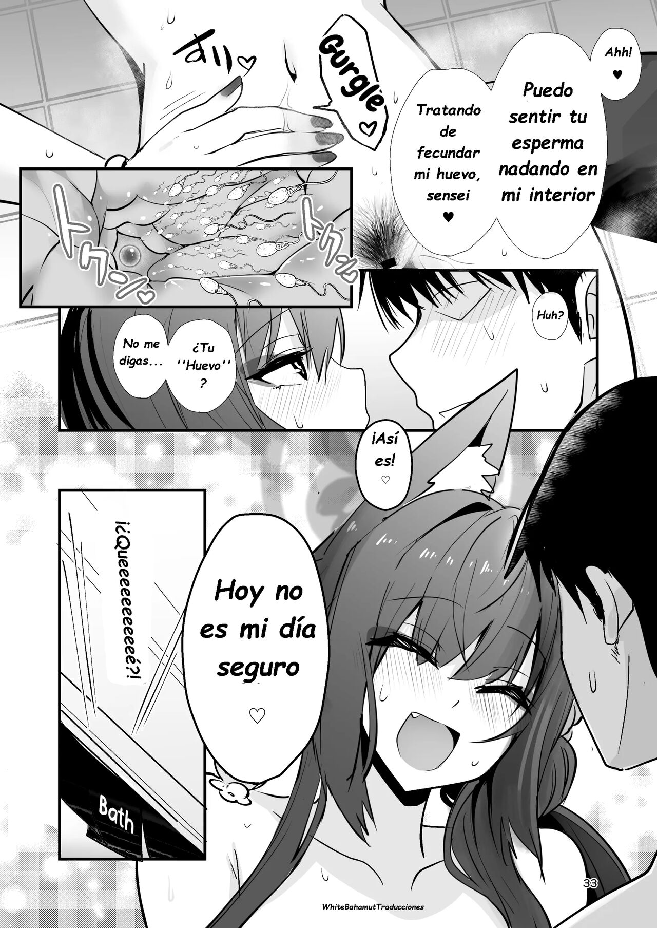 [Yamitsuki Honpo (Wise Speak)] Kosaka Wakamo wa Aitakute | Wakamo Kosaka quiere verte (Blue Archive) [Spanish] [White Bahamut Traducciones] [Digital] Bildnummer 31