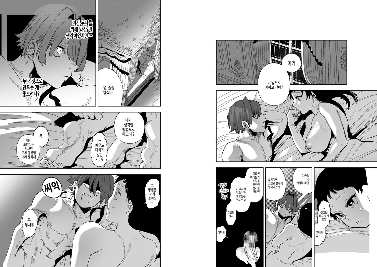 [Sakiccyo dake!(Horita ahan)] Isekai Trip Saki de Tasuketekureta noha , Hitogoroshi no Syounenn deshita . Syounenn Annsatsusya×Fubinn Onesan no Isekai Nagasare Sex | 이세계에 소환된 나를 구해준 것은, 살인자 소년이었습니다. 4 [Korean] [Digital] [DLsite] image number 38