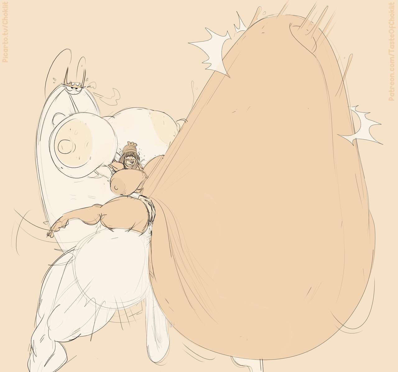 Tasteofchoklit (cumflation, stomach bulge, Hyper penis, hyper breasts) numero di immagine  48