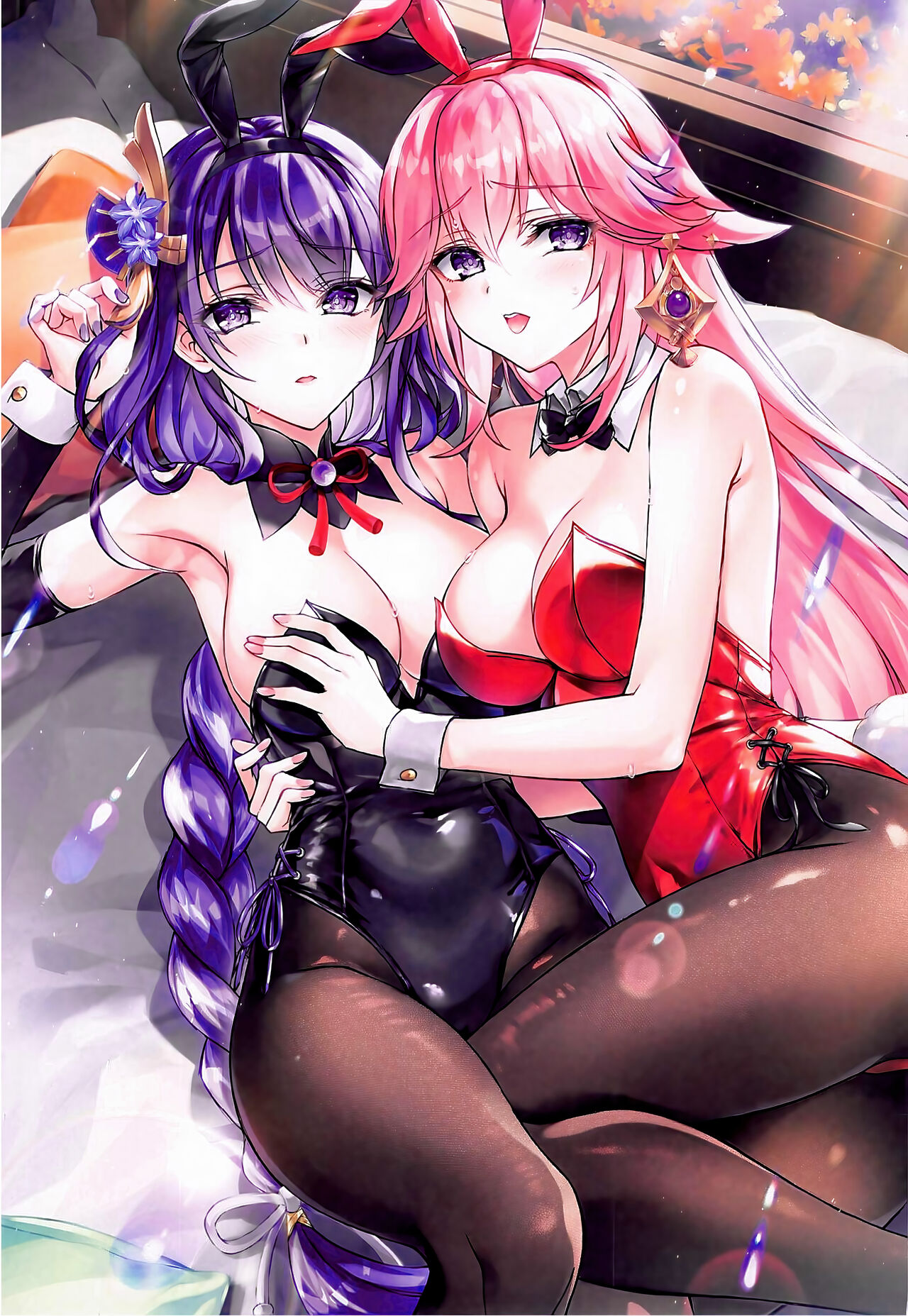 (C102) [紅音色(里美樹)] モラとバニーと罰ゲーム (原神) [Chinese] [黎欧出资汉化] image number 3