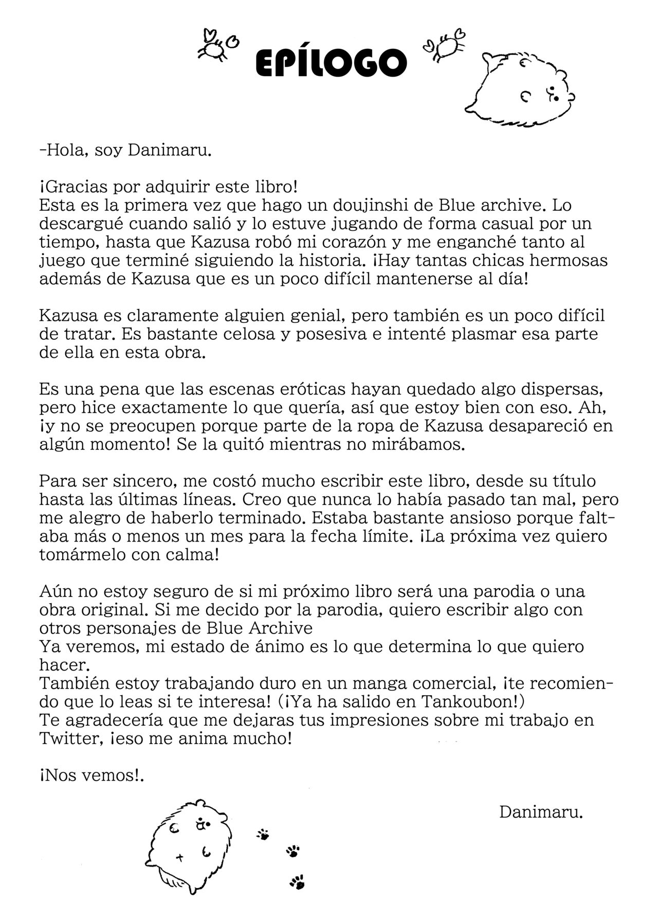 [Osenbei no Mori (Danimaru)] Kyouyama Kazusa no Amai Himitsu | El Dulce Secreto de Kyouyama Kazusa (Blue Archive)}  [Spanish] [EromegameTT y NTINFS] [Digital] 图片编号 32