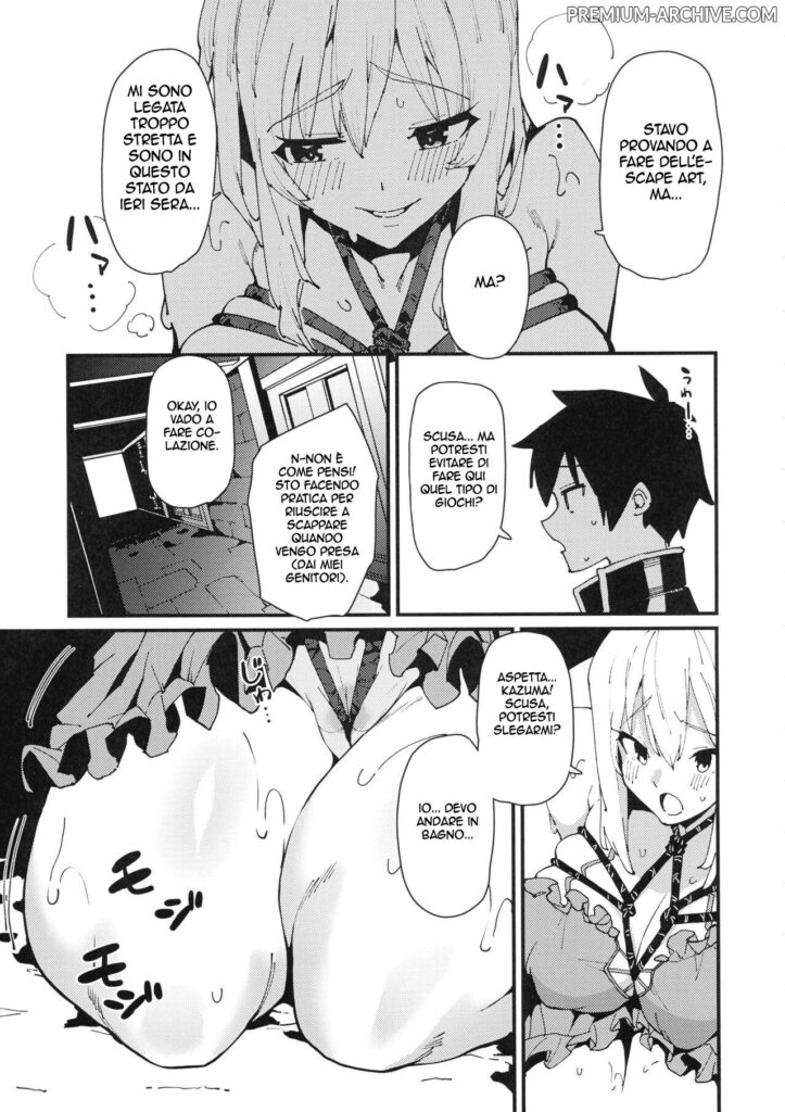 [Rakuen Tiramisu (Cobo)] Aware Darkness | Darkness È Sveglia (Kono Subarashii Sekai ni Syukufuku o!) [Italian] [Digital] numero di immagine  13