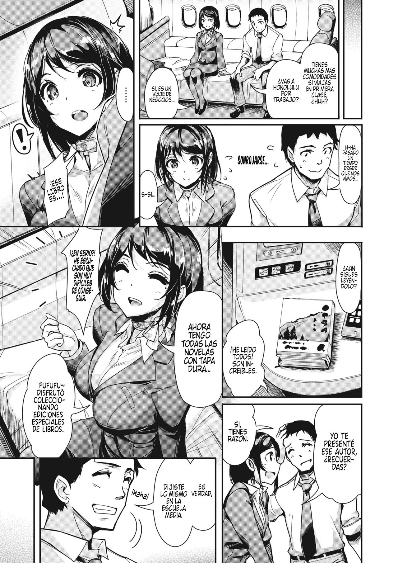 [Shimazu Tekko] Moto Kano First Class | Ex-Novios en Primera Clase (COMIC Kairakuten BEAST 2019-09) [Spanish] [Digital] 图片编号 3