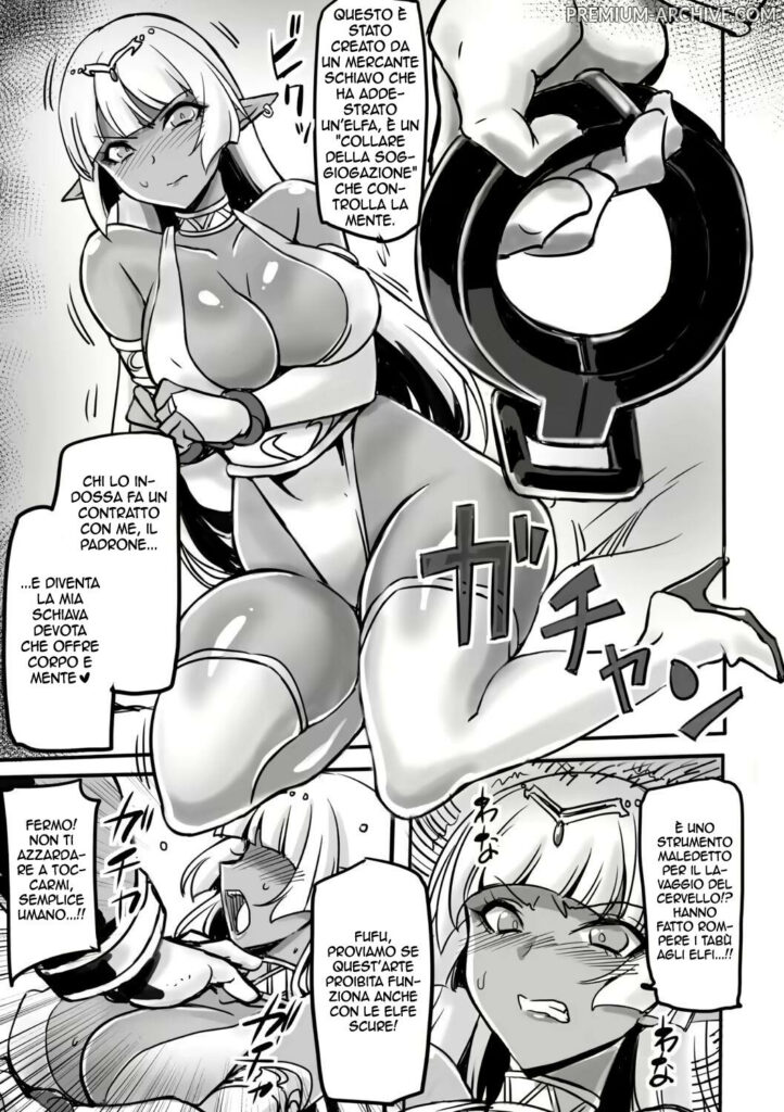 [Hata] Wakuran no Dark Elf | L' Elfa Oscura in Confusione (2D Comic Magazine Saimin Kyousei Wakan Ijirare Heroine Mesukoi Acme! Vol. 2) [Italian] [Digital] numero di immagine  3