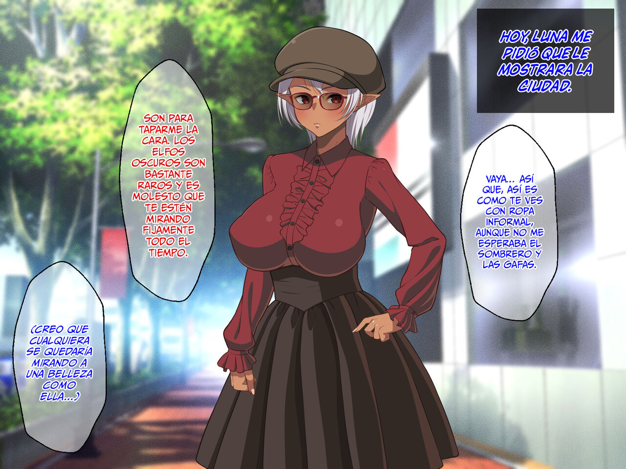 ¡La Estudiante Transferida Es Una Elfa Oscura De Piel Morena Con Enormes Tetas! 30eme image