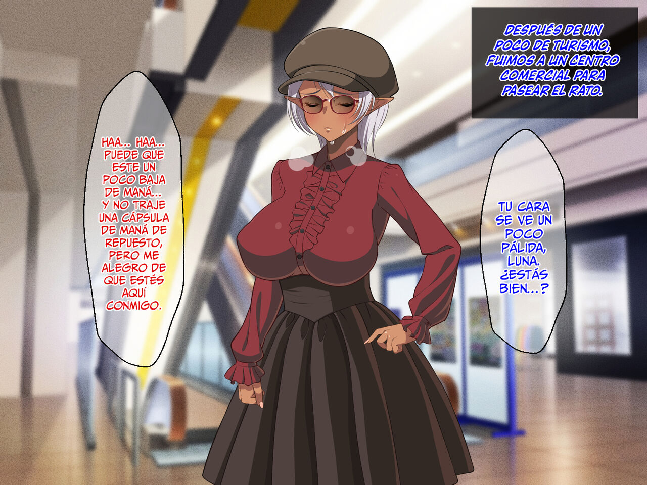 ¡La Estudiante Transferida Es Una Elfa Oscura De Piel Morena Con Enormes Tetas! 31eme image