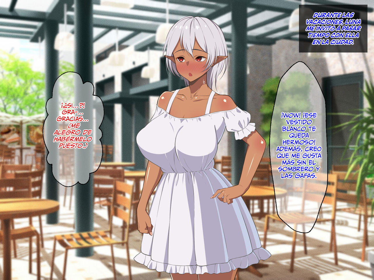 ¡La Estudiante Transferida Es Una Elfa Oscura De Piel Morena Con Enormes Tetas! 93eme image